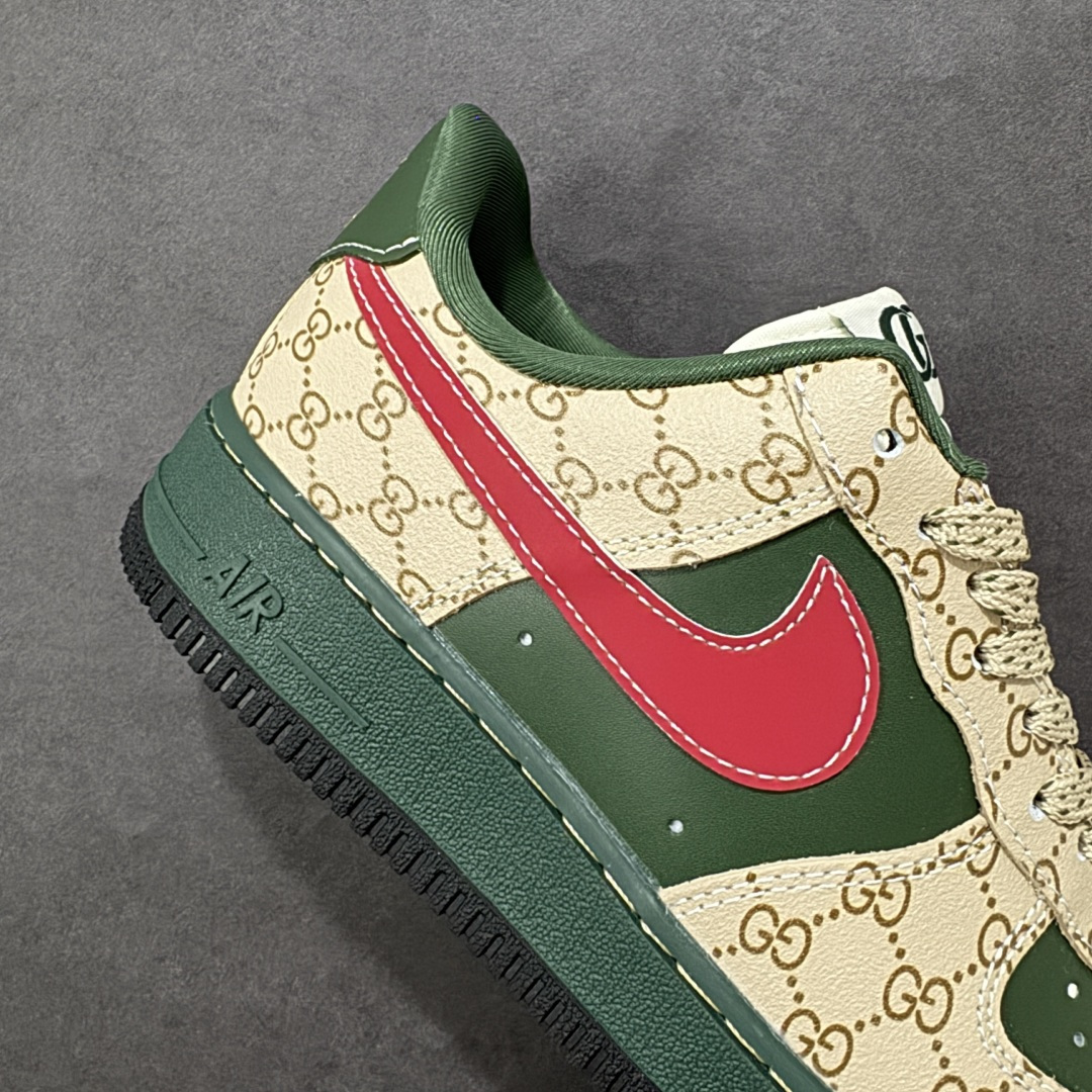 【纯原】Nike Air Force 1'07 Low 古驰联名 花纹红勾 空军一号低帮休闲板鞋#原楦头