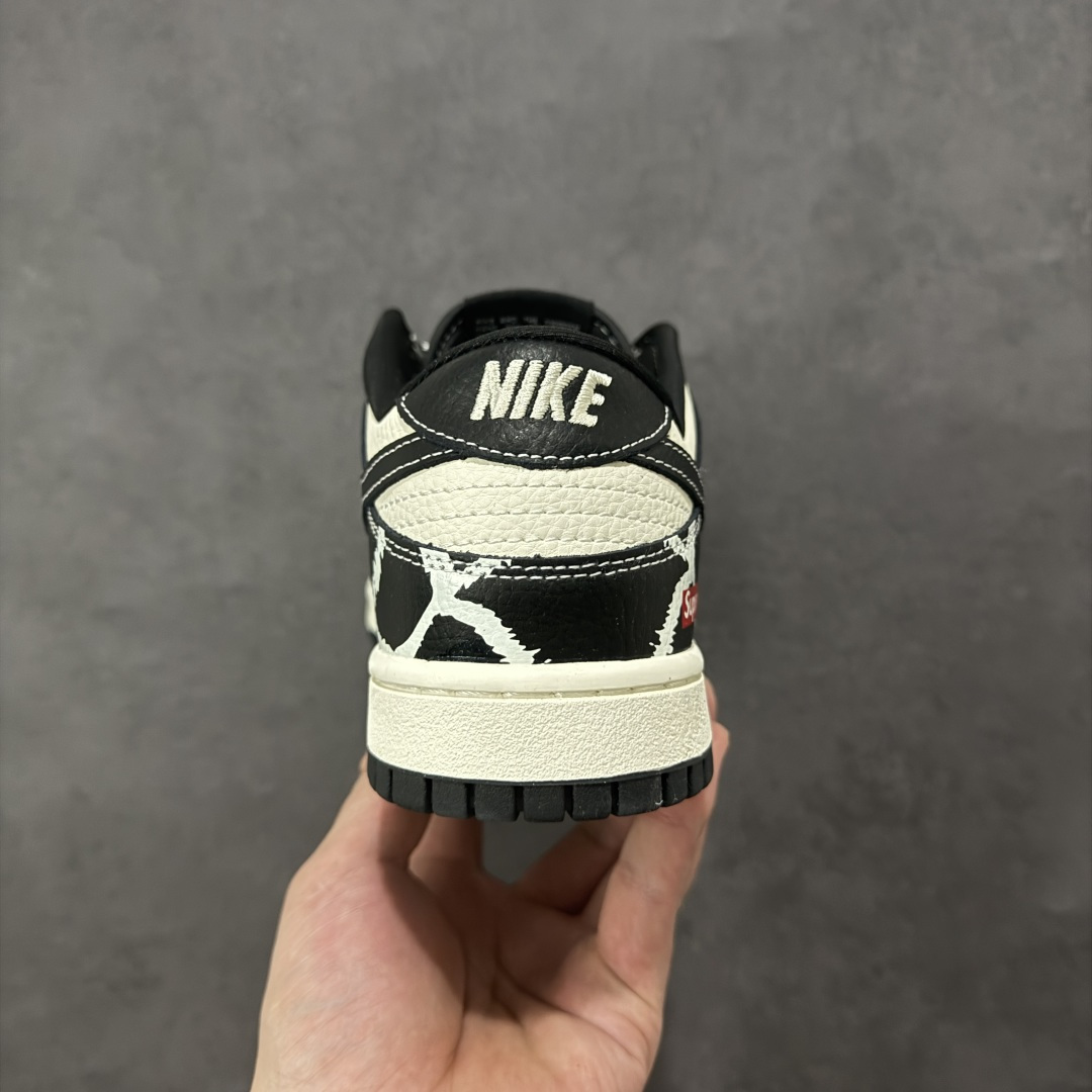 【纯原】Nike SB Dunk Low “Supreme联名——鬼脸米黑奶牛” 高端定制 低帮休闲板鞋