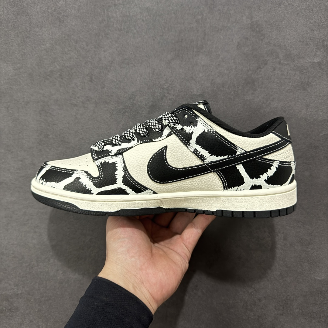 【纯原】Nike SB Dunk Low “Supreme联名——鬼脸米黑奶牛” 高端定制 低帮休闲板鞋