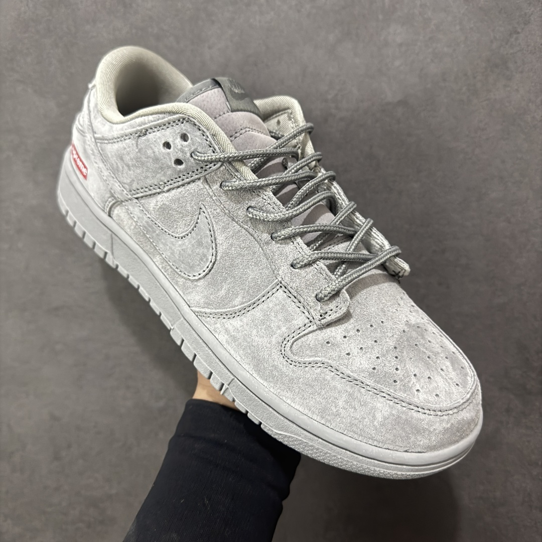 【纯原】高端定制Nike SB Dunk Low “Superme联名------灰色猪八” 麂皮效果 