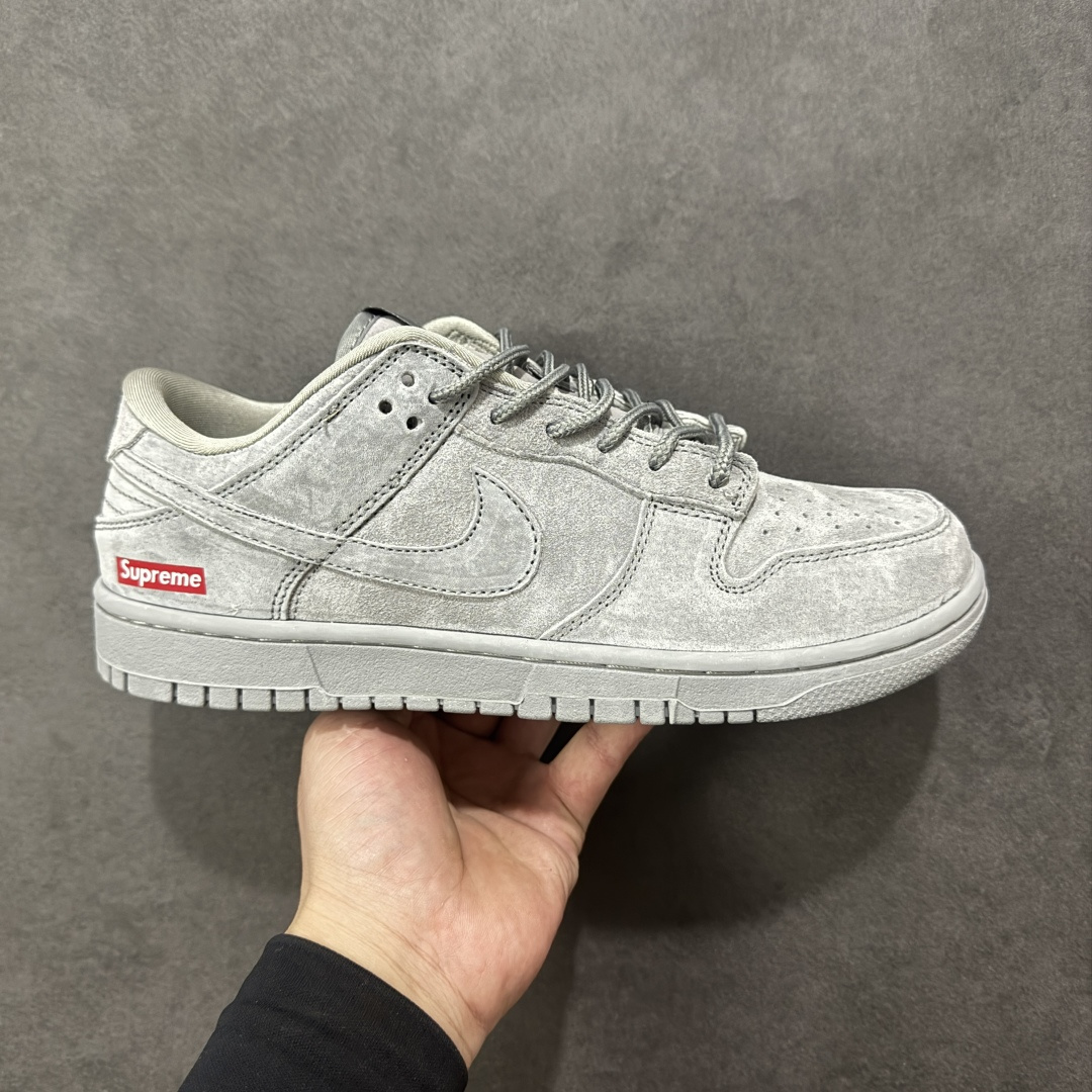 【纯原】高端定制Nike SB Dunk Low “Superme联名------灰色猪八” 麂皮效果 