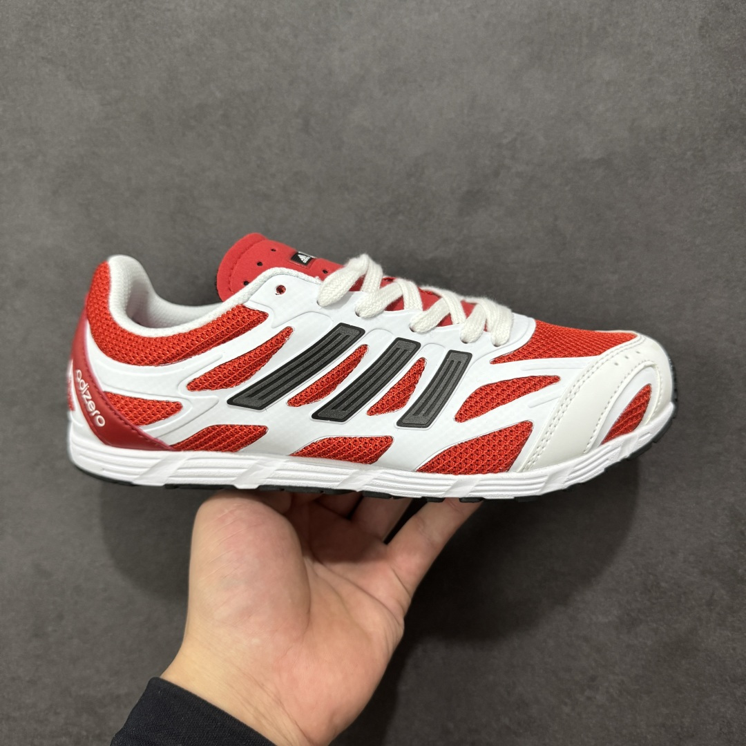 【纯原】adidas Adizero PR Performance 阿迪柔软舒适防滑耐磨 低帮跑步鞋 男