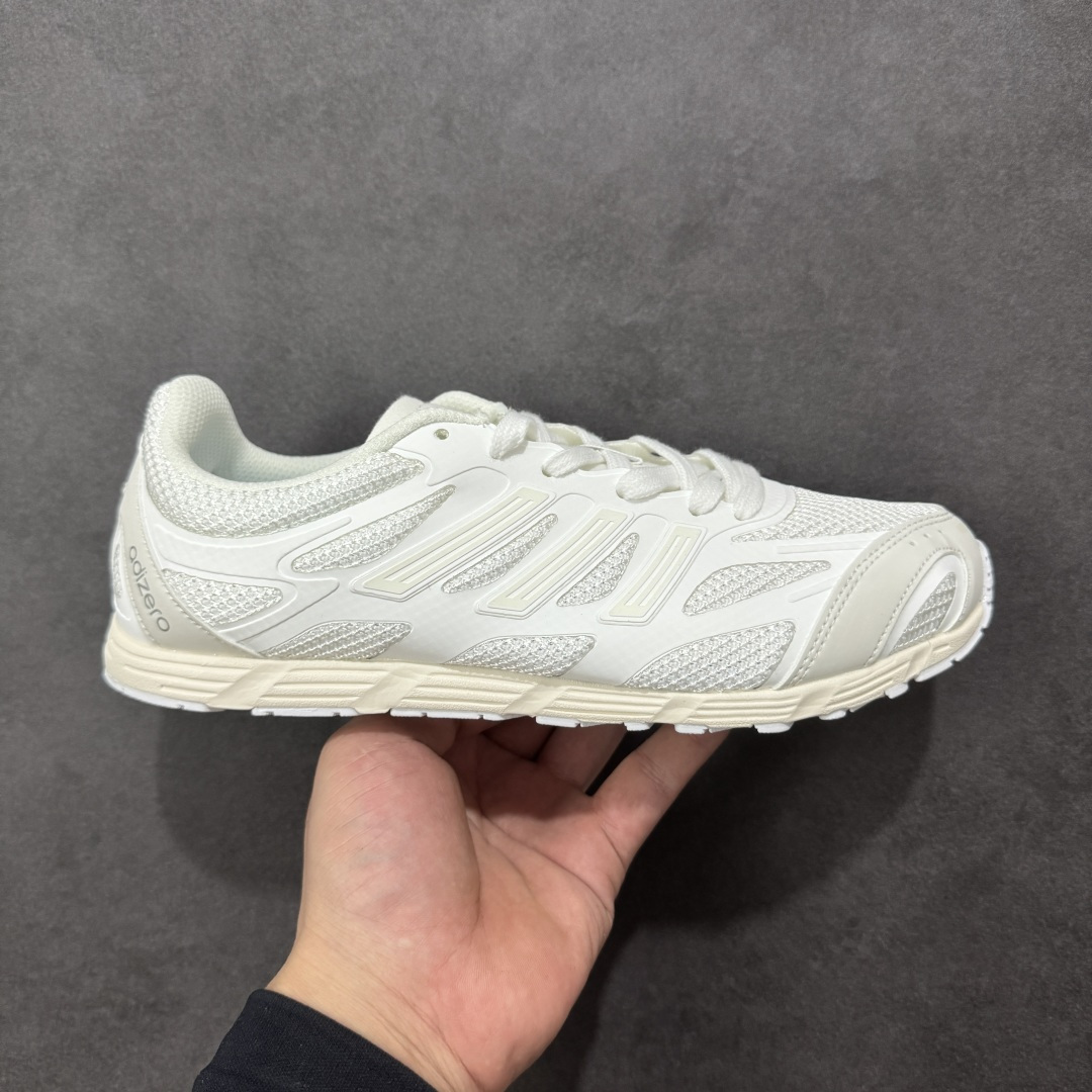【纯原】adidas Adizero PR Performance 阿迪柔软舒适防滑耐磨 低帮跑步鞋 男