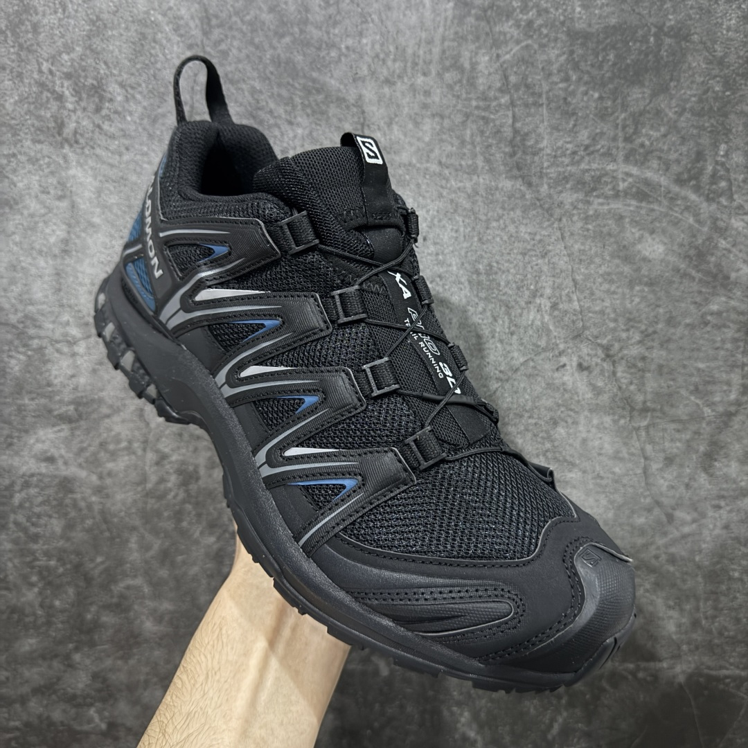 【纯原】SALOMON 萨洛蒙 XA PRO 3D 户外运动 网布减震防滑透气 低帮跑步鞋 男女同款 黑