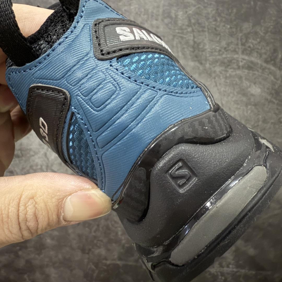 图片[2]-【666版本】SALOMON 萨洛蒙 XA PRO 3D 户外运动 网布减震防滑透气 低帮跑步鞋 男女同款 黑蓝475423 全新品质 巅峰之作 所有配色均购物原版拆解1：1开发 原材料打造 非市场公版便宜货 私模大底 清洁度比市场所有版本都高 全套原纸板楦头开发 原厂网布配套 确保原汁原味 完美呈现版型 原档数据独家私模五层组合大底 男女鞋同步官方开发至46 原装Ortholite轻量化鞋垫 中底布带钢印编号 原厂TPU锁扣 进口港宝加持 后跟自然饱满 还原公司包裹性 鞋面采用SENSIFT贴合技术 全方位贴合包裹脚型 鞋跟部鞋底牵引设计 提供强大的抓地性能 更适应野外崎岖不平的道路 其3D ADVANCED CHASSIS底盘 材料轻量大化 钉齿设计更具稳定性 防护性 鞋底易磨损区运用CONTAGRIP高耐磨材料 应对城市硬质路面长距离跑考验 尺码：36 36.5 37.5 38 38.5 39 40 40.5 41 42 42.5 43 44 45 46-选品中心