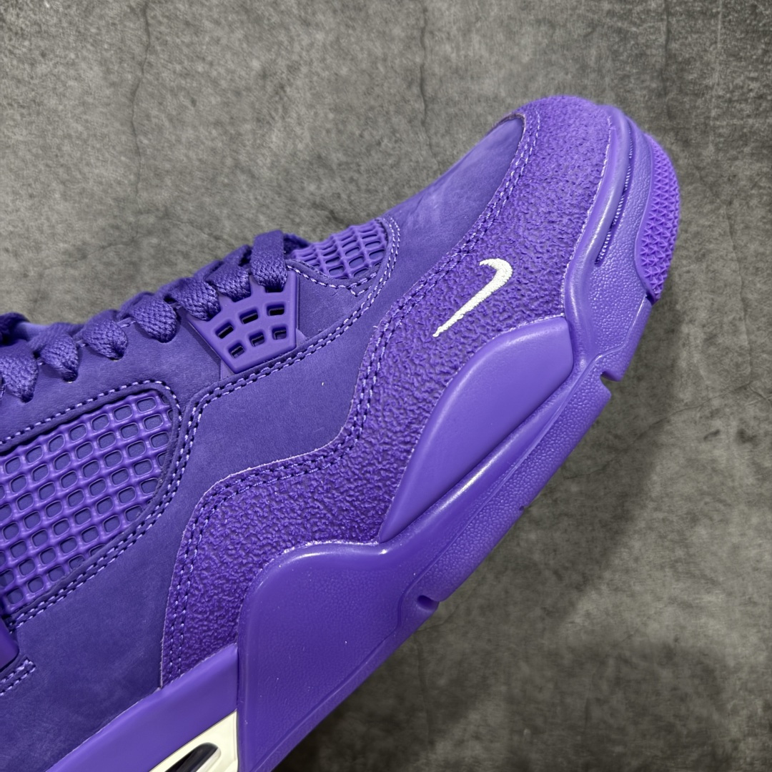 图片[6]-【美版GX纯原】Nigel Sylvester x Air Jordan AJ4 “Brick by Brick” 联名紫砖 货号：HF4340-500 全新批次 重点区分市面 真正砖面纹路 区别市面版本 正确细节 卡色无色差 GX原数据精心打造 原厂材质 超弹硅胶材质 内层不织布补强 补强为硅胶提供更强耐久性 避免断裂 圈内最强四代 独家外贸特供尺码含 45.5 48.5 耗时半年巨作 全套原纸板楦头开发 原厂特供皮料加持 确保原汁原味 完美呈现四代版型 一比一鞋头弧度高度鞋身弧度 数据细节工艺流程均保持原鞋一致 原厂TPU网格鞋带扣 正确内里网布 菱角分明不变形无多余毛边 柔软性质感一致于原鞋 市场唯一原厂鞋扣模具 背面可见隐藏注塑口 原厂织唛标 原厂飞人电绣工艺 尾指中部跳三针 独家绑鞋带手法 印刷中底布 四线拉帮 米色美纹纸贴合固定 进口港宝加持 后跟自然饱满 全鞋荧光划线卡点 追求极致完美 每一双都是工艺品 多重QC质检 超越公司货的品控标准 实实在在的免检产品 …… 尺码：40 40.5 41 42 42.5 43 44 44.5 45 46 47.5 48.5-选品中心