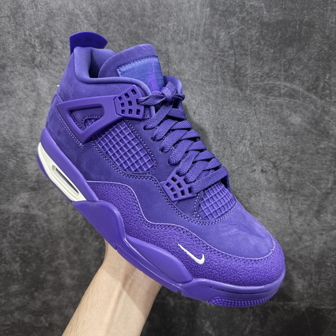 图片[3]-【美版GX纯原】Nigel Sylvester x Air Jordan AJ4 “Brick by Brick” 联名紫砖 货号：HF4340-500 全新批次 重点区分市面 真正砖面纹路 区别市面版本 正确细节 卡色无色差 GX原数据精心打造 原厂材质 超弹硅胶材质 内层不织布补强 补强为硅胶提供更强耐久性 避免断裂 圈内最强四代 独家外贸特供尺码含 45.5 48.5 耗时半年巨作 全套原纸板楦头开发 原厂特供皮料加持 确保原汁原味 完美呈现四代版型 一比一鞋头弧度高度鞋身弧度 数据细节工艺流程均保持原鞋一致 原厂TPU网格鞋带扣 正确内里网布 菱角分明不变形无多余毛边 柔软性质感一致于原鞋 市场唯一原厂鞋扣模具 背面可见隐藏注塑口 原厂织唛标 原厂飞人电绣工艺 尾指中部跳三针 独家绑鞋带手法 印刷中底布 四线拉帮 米色美纹纸贴合固定 进口港宝加持 后跟自然饱满 全鞋荧光划线卡点 追求极致完美 每一双都是工艺品 多重QC质检 超越公司货的品控标准 实实在在的免检产品 …… 尺码：40 40.5 41 42 42.5 43 44 44.5 45 46 47.5 48.5-选品中心