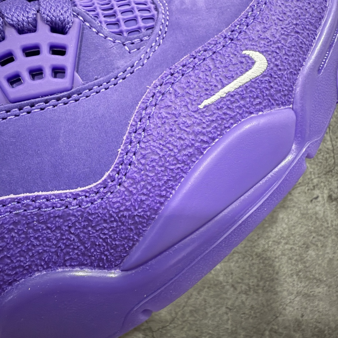 图片[5]-【美版GX纯原】Nigel Sylvester x Air Jordan AJ4 “Brick by Brick” 联名紫砖 货号：HF4340-500 全新批次 重点区分市面 真正砖面纹路 区别市面版本 正确细节 卡色无色差 GX原数据精心打造 原厂材质 超弹硅胶材质 内层不织布补强 补强为硅胶提供更强耐久性 避免断裂 圈内最强四代 独家外贸特供尺码含 45.5 48.5 耗时半年巨作 全套原纸板楦头开发 原厂特供皮料加持 确保原汁原味 完美呈现四代版型 一比一鞋头弧度高度鞋身弧度 数据细节工艺流程均保持原鞋一致 原厂TPU网格鞋带扣 正确内里网布 菱角分明不变形无多余毛边 柔软性质感一致于原鞋 市场唯一原厂鞋扣模具 背面可见隐藏注塑口 原厂织唛标 原厂飞人电绣工艺 尾指中部跳三针 独家绑鞋带手法 印刷中底布 四线拉帮 米色美纹纸贴合固定 进口港宝加持 后跟自然饱满 全鞋荧光划线卡点 追求极致完美 每一双都是工艺品 多重QC质检 超越公司货的品控标准 实实在在的免检产品 …… 尺码：40 40.5 41 42 42.5 43 44 44.5 45 46 47.5 48.5-选品中心