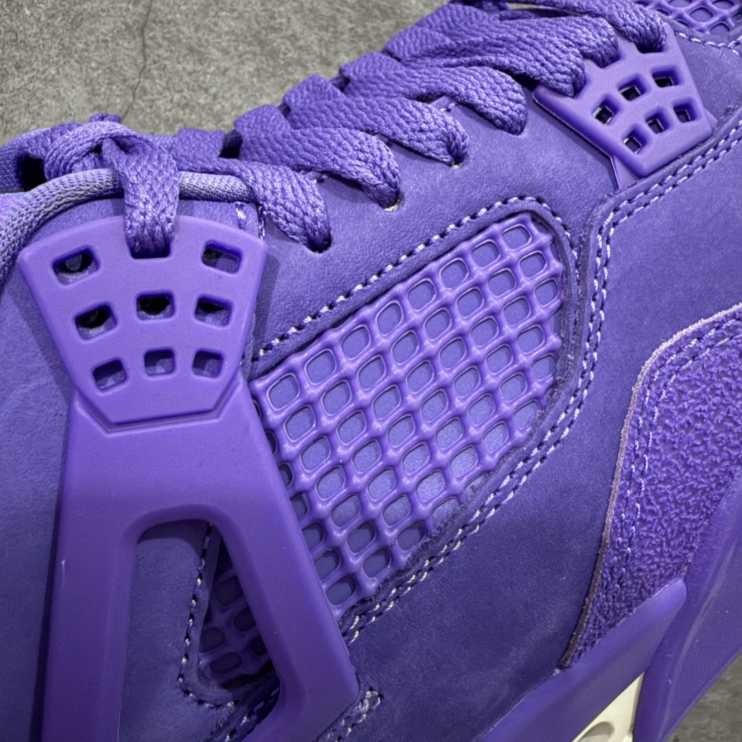 图片[4]-【美版GX纯原】Nigel Sylvester x Air Jordan AJ4 “Brick by Brick” 联名紫砖 货号：HF4340-500 全新批次 重点区分市面 真正砖面纹路 区别市面版本 正确细节 卡色无色差 GX原数据精心打造 原厂材质 超弹硅胶材质 内层不织布补强 补强为硅胶提供更强耐久性 避免断裂 圈内最强四代 独家外贸特供尺码含 45.5 48.5 耗时半年巨作 全套原纸板楦头开发 原厂特供皮料加持 确保原汁原味 完美呈现四代版型 一比一鞋头弧度高度鞋身弧度 数据细节工艺流程均保持原鞋一致 原厂TPU网格鞋带扣 正确内里网布 菱角分明不变形无多余毛边 柔软性质感一致于原鞋 市场唯一原厂鞋扣模具 背面可见隐藏注塑口 原厂织唛标 原厂飞人电绣工艺 尾指中部跳三针 独家绑鞋带手法 印刷中底布 四线拉帮 米色美纹纸贴合固定 进口港宝加持 后跟自然饱满 全鞋荧光划线卡点 追求极致完美 每一双都是工艺品 多重QC质检 超越公司货的品控标准 实实在在的免检产品 …… 尺码：40 40.5 41 42 42.5 43 44 44.5 45 46 47.5 48.5-选品中心