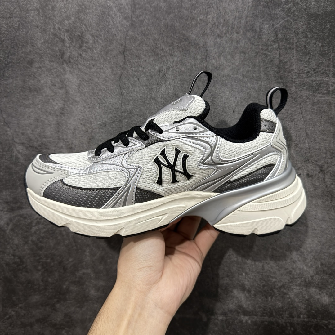 【纯原版】韩国洋基队NY大标潮流老爹鞋MLB小白鞋复古轻便增高运动鞋新款绑带时尚潮流百搭原材料打造 原楦