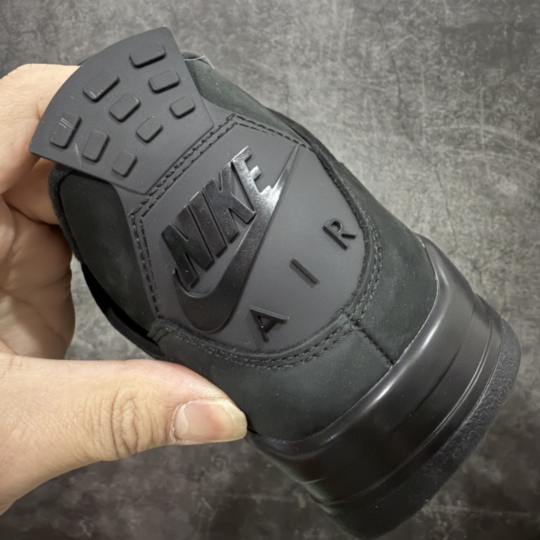 图片[2]-【纯原F版】Air Jordan 4 Retro AJ4 乔4黑猫2.0复刻版 FV5029-010 全新升级改良 顶级原厂麂皮绒感到位 原鞋原楦原纸板同源开发 完美呈现乔4的版型 内侧正确双色网格 还原细节 原厂皮料 正确气垫颜色 正确网格工艺 正确拉帮工艺 全鞋原装材料制作 原档案原模具打造 支持全方位与正品对比 尺码：40-47.5-选品中心