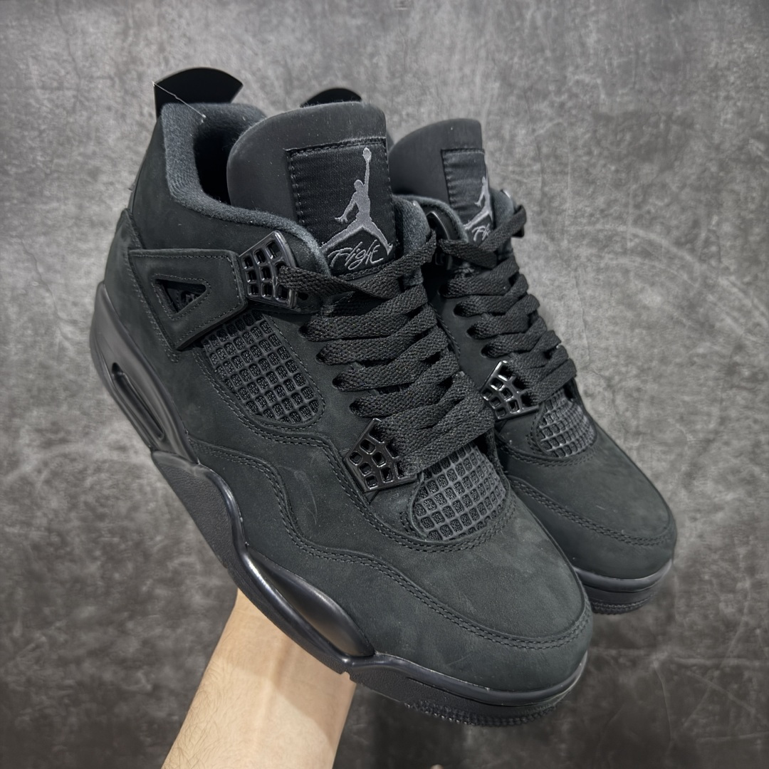 【纯原F版】Air Jordan 4 Retro AJ4 乔4黑猫2.0复刻版 FV5029-010 全新升级改良 顶级原厂麂皮绒感到位 原鞋原楦原纸板同源开发 完美呈现乔4的版型 内侧正确双色网格 还原细节 原厂皮料 正确气垫颜色 正确网格工艺 正确拉帮工艺 全鞋原装材料制作 原档案原模具打造 支持全方位与正品对比 尺码:40-47.5-选品中心