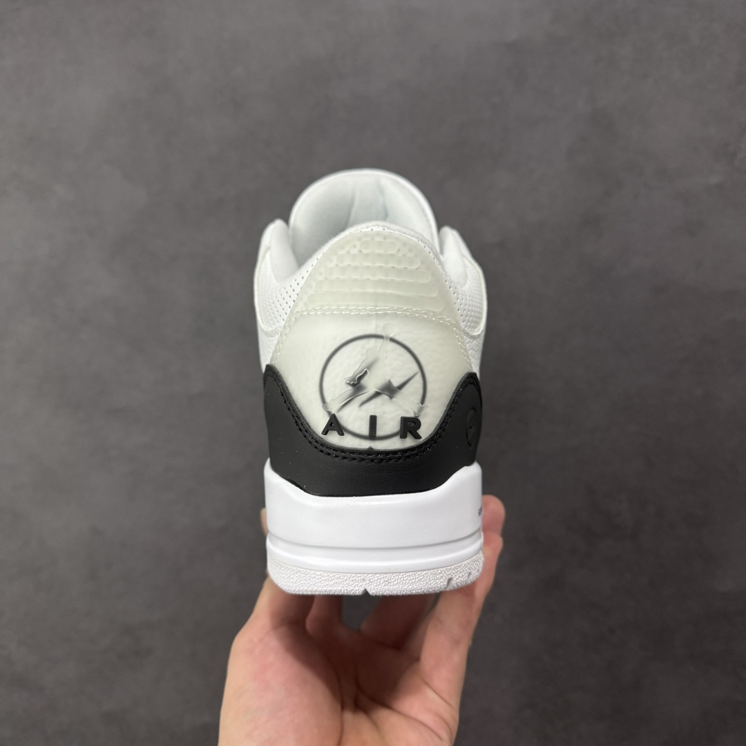 图片[4]-【纯原特价】Fragment Design x Jordan Air Jordan 3 SP 藤原浩 中帮 复古篮球鞋 男女同款 黑白 货号：DA3595-100 尺码：36-45 半 编码：YBB200210-选品中心