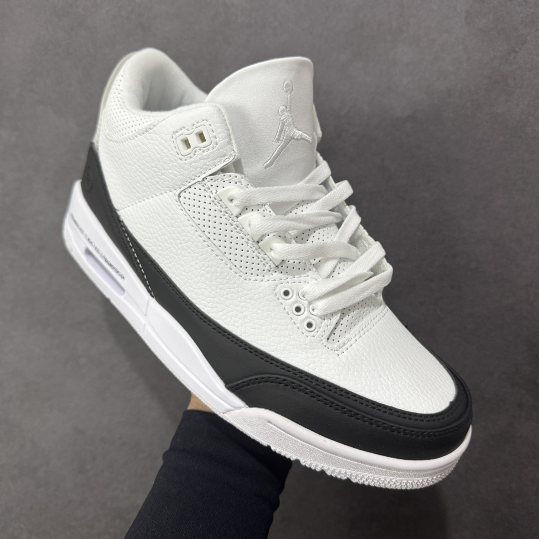图片[3]-【纯原特价】Fragment Design x Jordan Air Jordan 3 SP 藤原浩 中帮 复古篮球鞋 男女同款 黑白 货号：DA3595-100 尺码：36-45 半 编码：YBB200210-选品中心