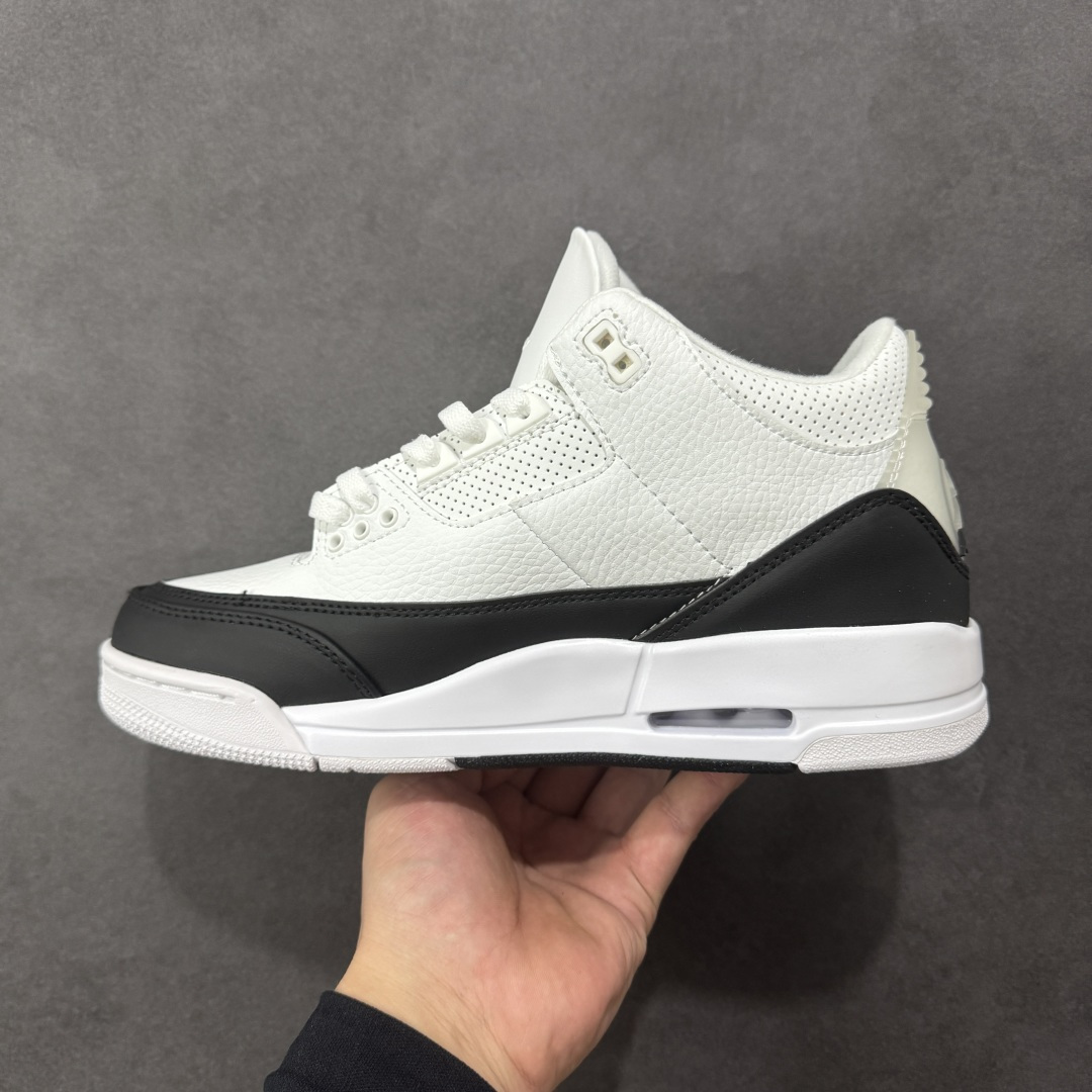 图片[2]-【纯原特价】Fragment Design x Jordan Air Jordan 3 SP 藤原浩 中帮 复古篮球鞋 男女同款 黑白 货号：DA3595-100 尺码：36-45 半 编码：YBB200210-选品中心