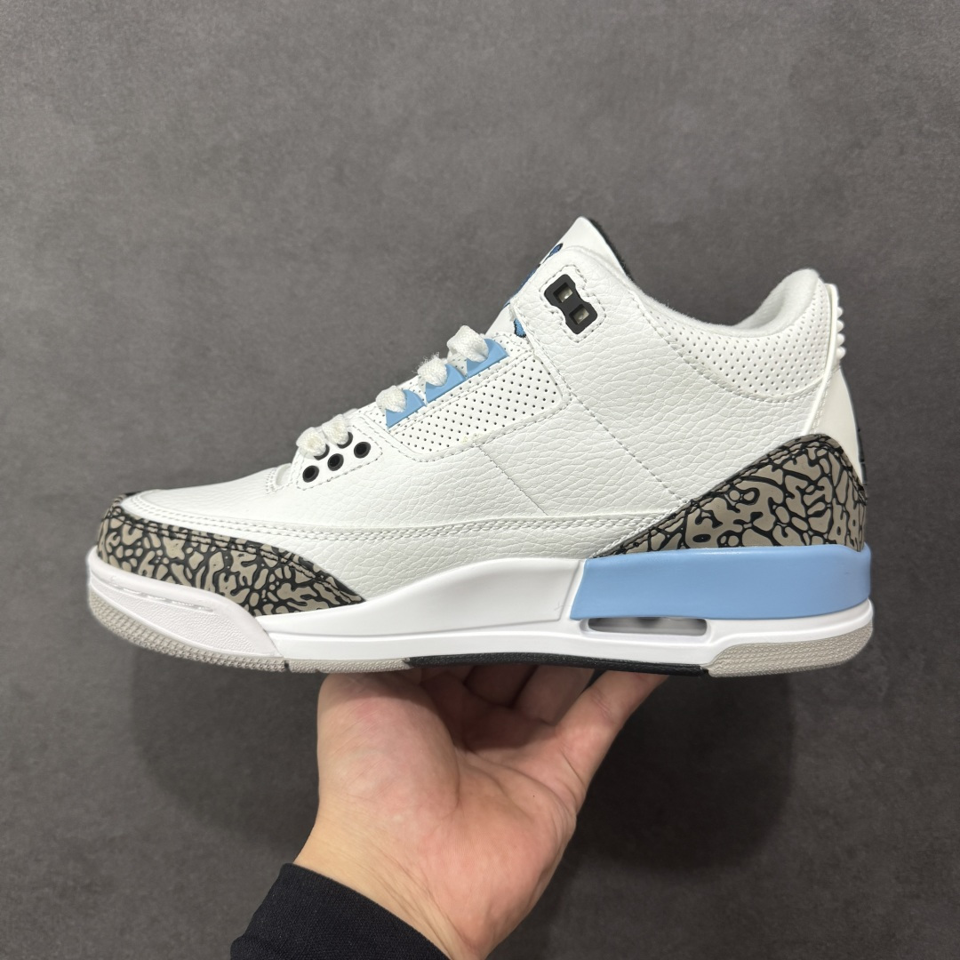 图片[2]-【纯原特价】Jordan Air Jordan 3 retro \”unc 潮流 中帮 复古篮球鞋 男款 北卡蓝 货号：CT8532-104 尺码：36-47 编码：YBB200210-选品中心