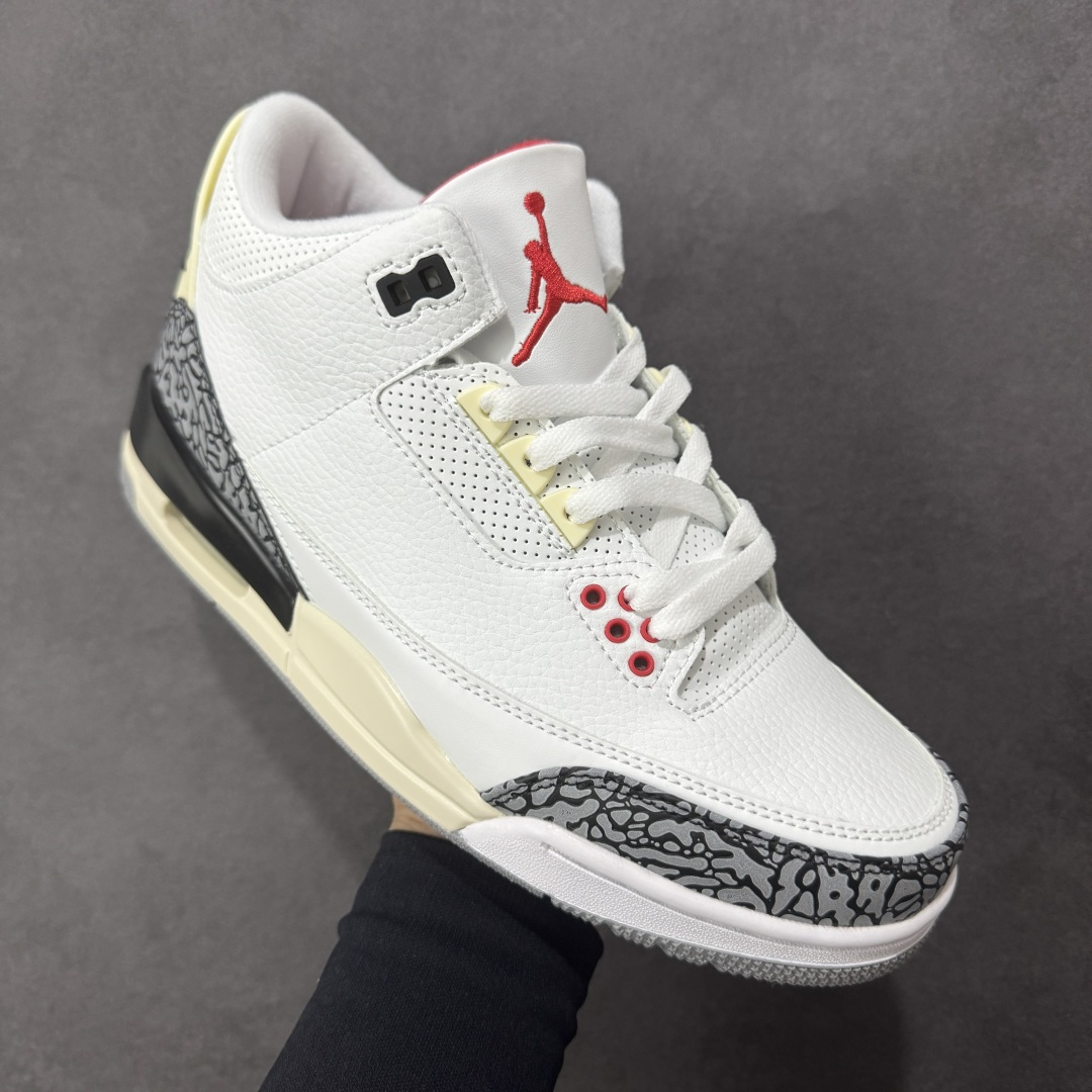 图片[3]-【纯原特价】Jordan Air Jordan 3 retro \”unc 潮流 中帮 复古篮球鞋 货号：DN3707-100 尺码：36-47 编码：YBB200210-选品中心