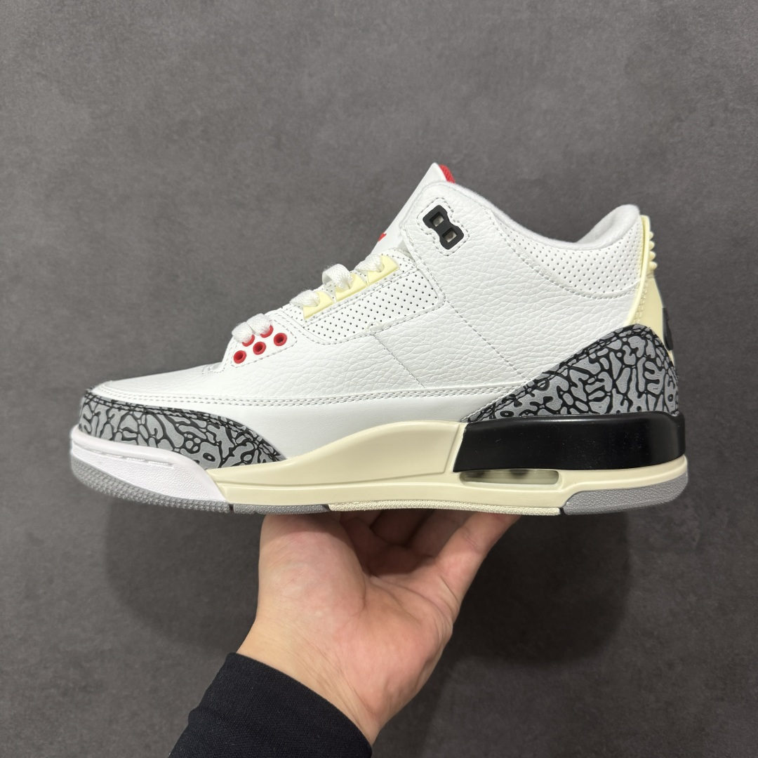 图片[2]-【纯原特价】Jordan Air Jordan 3 retro \”unc 潮流 中帮 复古篮球鞋 货号：DN3707-100 尺码：36-47 编码：YBB200210-选品中心