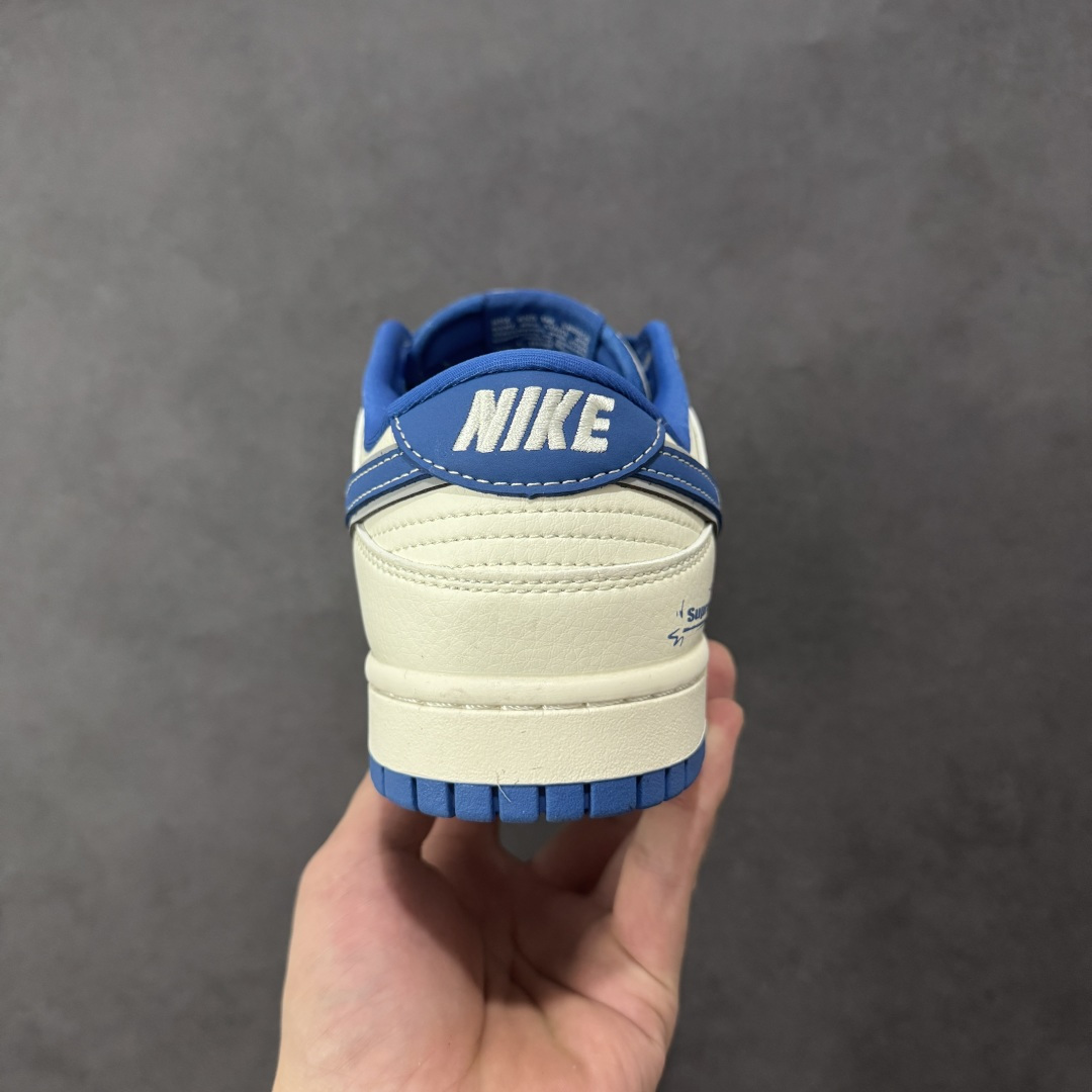 【纯原】高端定制Nike SB Dunk Low “Superme联名------奶白蓝渡鸦” 高端定制