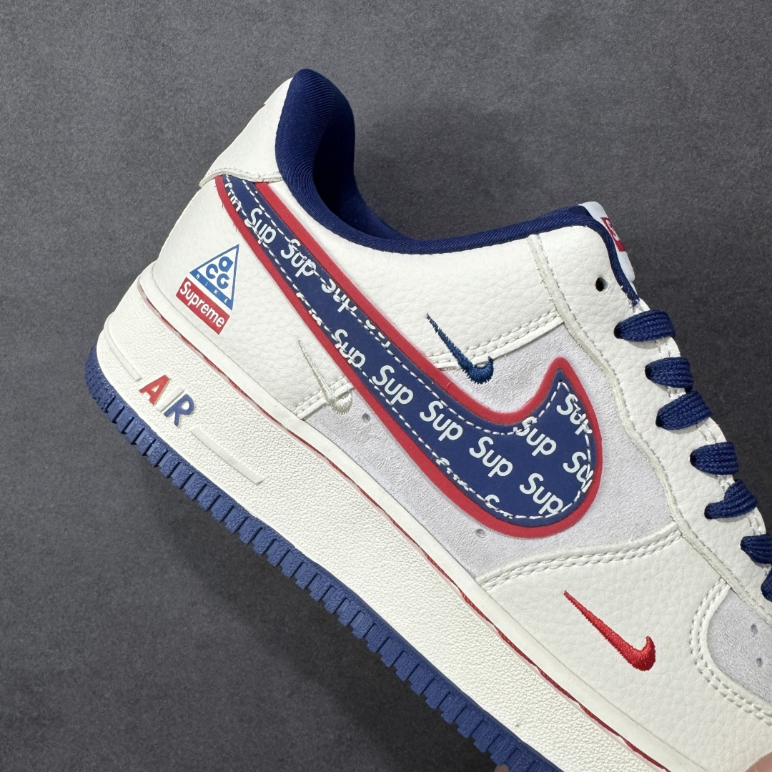 【纯原】NIke Air Force 1 '07 Low “SUP联名--白红蓝三小勾” 空军一号低帮 