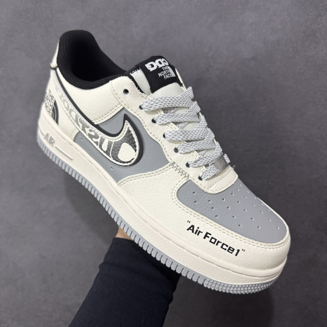 【纯原】Nike Air Force 1'07 Low 北面联名 米黑灰 空军一号低帮休闲板鞋#原楦头原