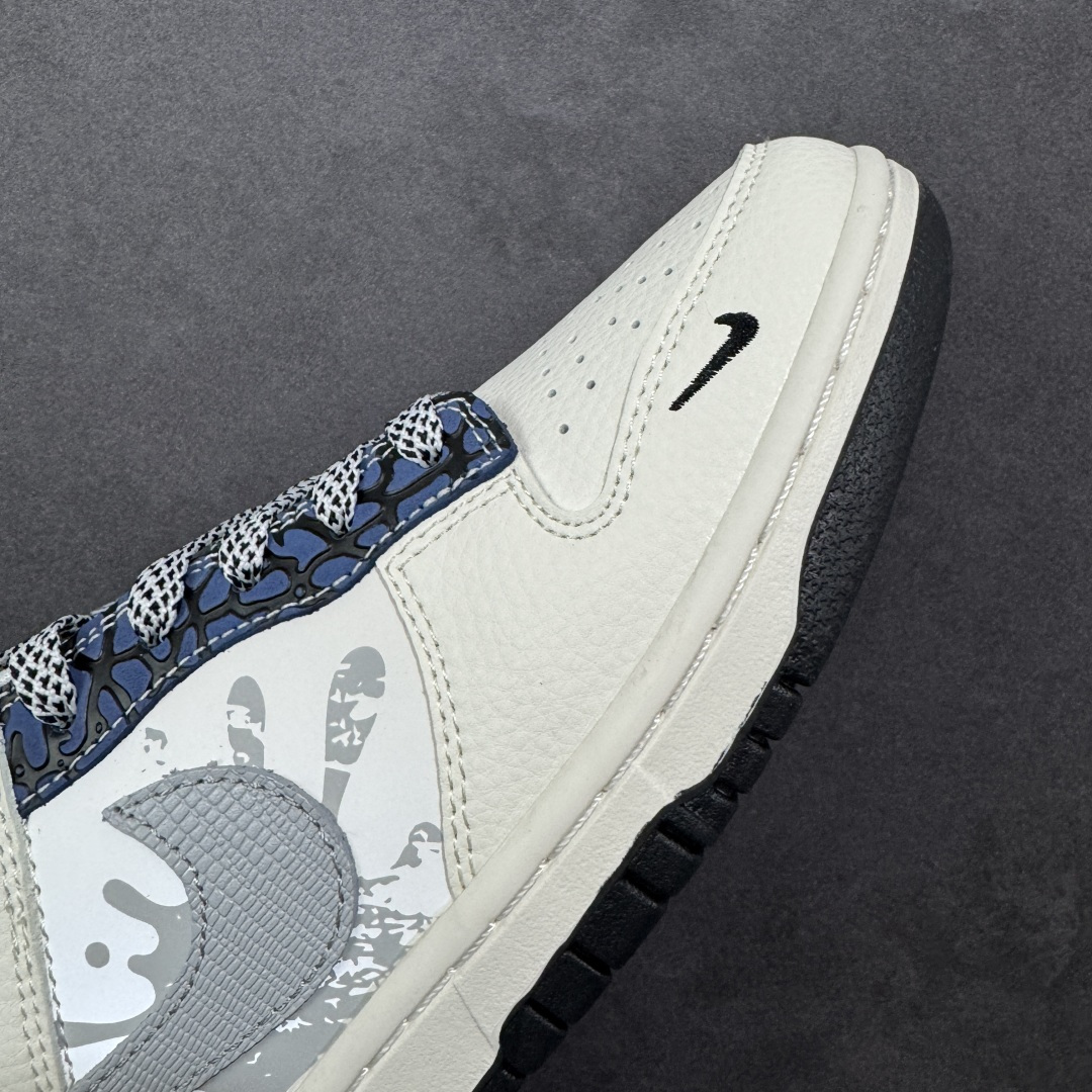 【纯原】Nike SB Dunk Low“斯图西联名——泼墨米白” 周年高端定制 低帮休闲板鞋 定制鞋盒