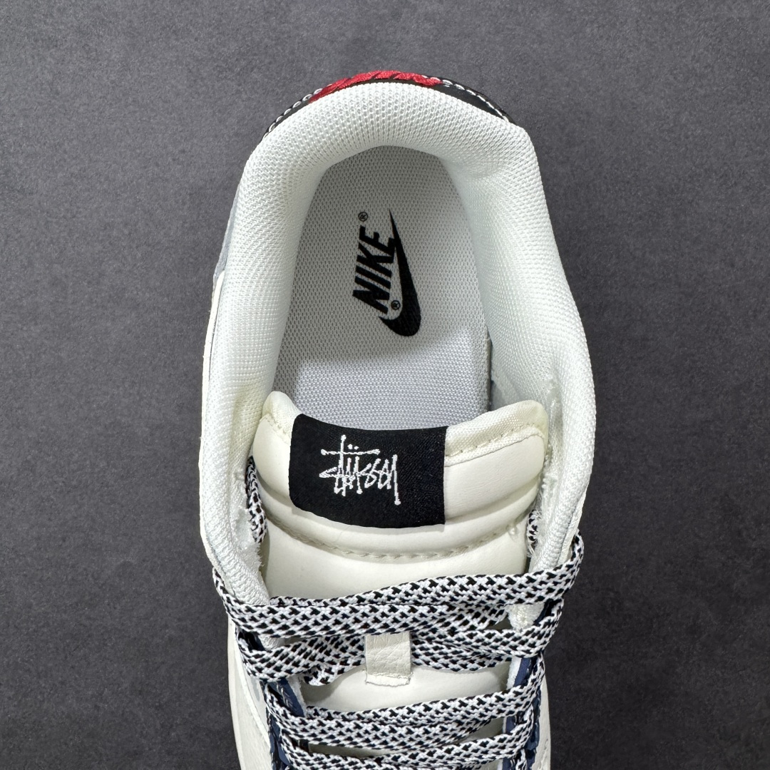 【纯原】Nike SB Dunk Low“斯图西联名——泼墨米白” 周年高端定制 低帮休闲板鞋 定制鞋盒