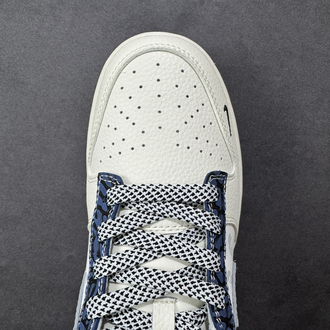 【纯原】Nike SB Dunk Low“斯图西联名——泼墨米白” 周年高端定制 低帮休闲板鞋 定制鞋盒