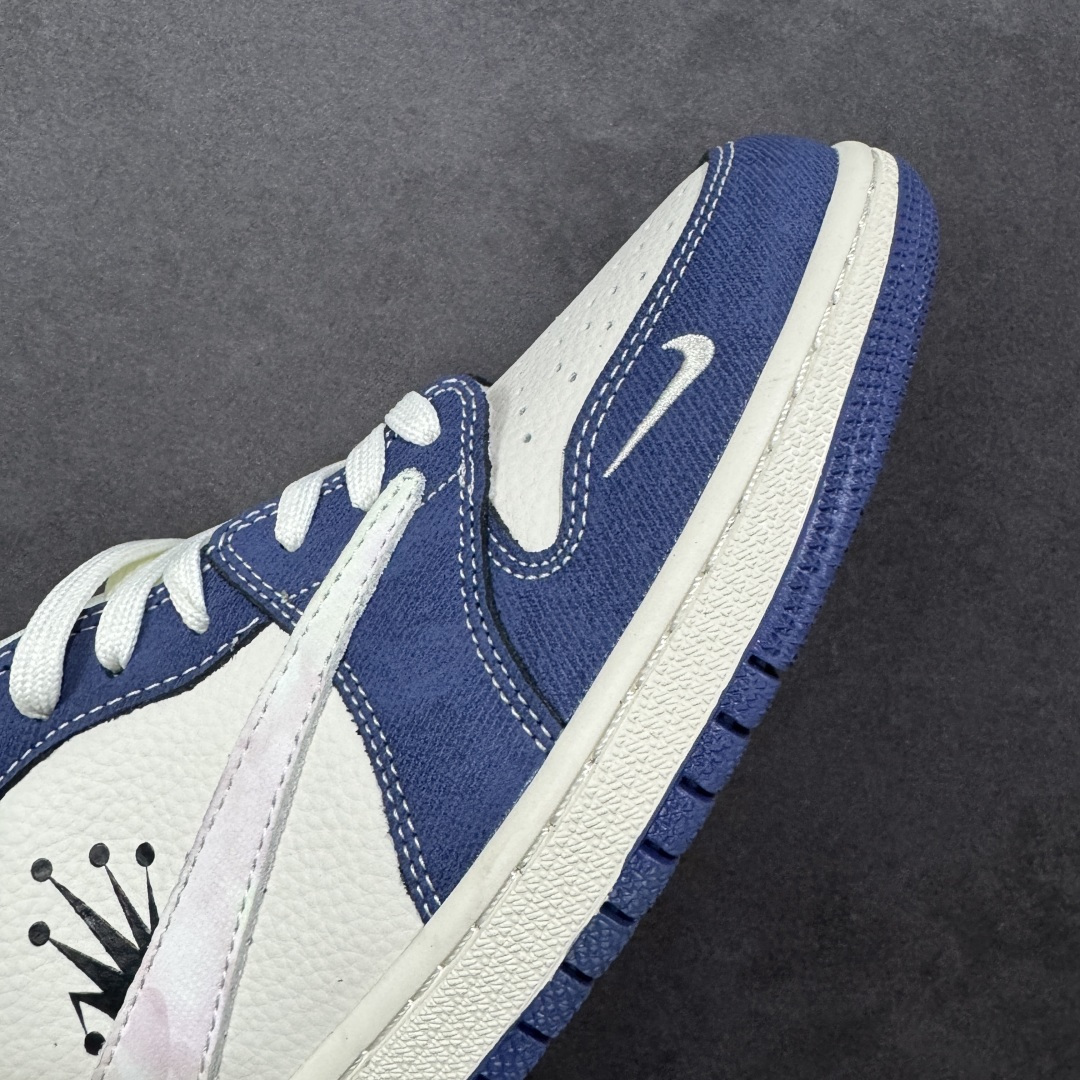 【纯原】Travis Scott x Jordan 1 Low “斯图西联名——扎染米蓝牛仔” 高端定制