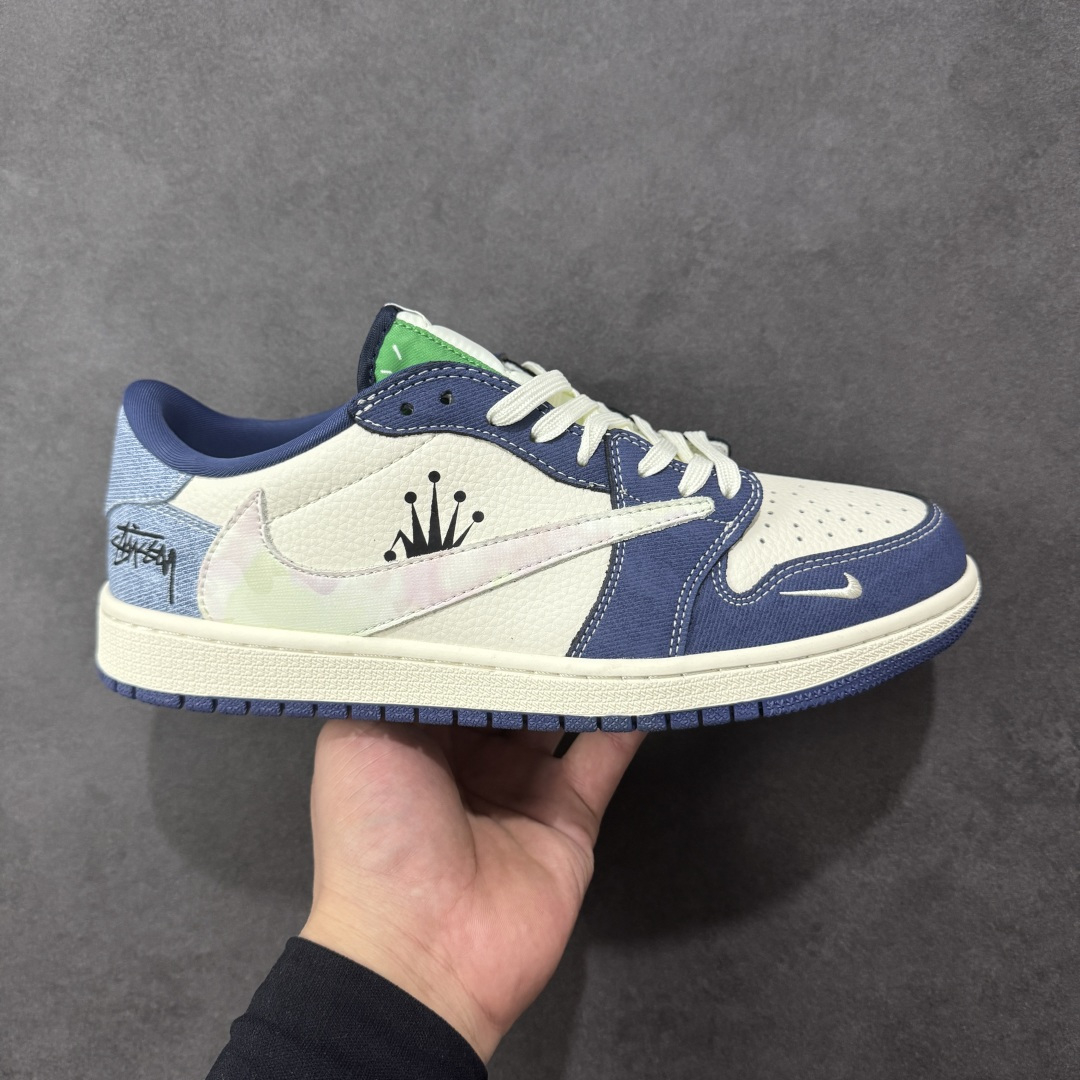 NO:621240,Local store support [Customized version] Travis Scott x Jordan 1 Low 'Stucci co-branded - Tie-dyed beige blue denim' High-end customized Jordan inverted low-top casual sneakers, pure original quality shipped by the manufacturer, pure version, customized shoe box, clean leather cutting without any burrs, perfect details, ultra-high cleanliness, item number DD7866-101 Size36 36.5 37.5 38 38.5 39 40  40.5 41 42 42.5 43 44 44.5 45 Coding HXSB330340,19860909本地 支持放店【定制版】Travis Scott x Jordan 1 Low “斯图西联名——扎染米蓝牛仔” 高端定制 乔丹倒勾低帮休闲板鞋 大厂纯原品质出货 纯正版型 定制鞋盒 皮料切割干净无任何毛边 细节完美 超高清洁度 货号DD7866-101 Size36 36.5 37.5 38 38.5 39 40 40.5 41 42 42.5 43 44 44.5 45 编码HXSB330340,,Men's shoes