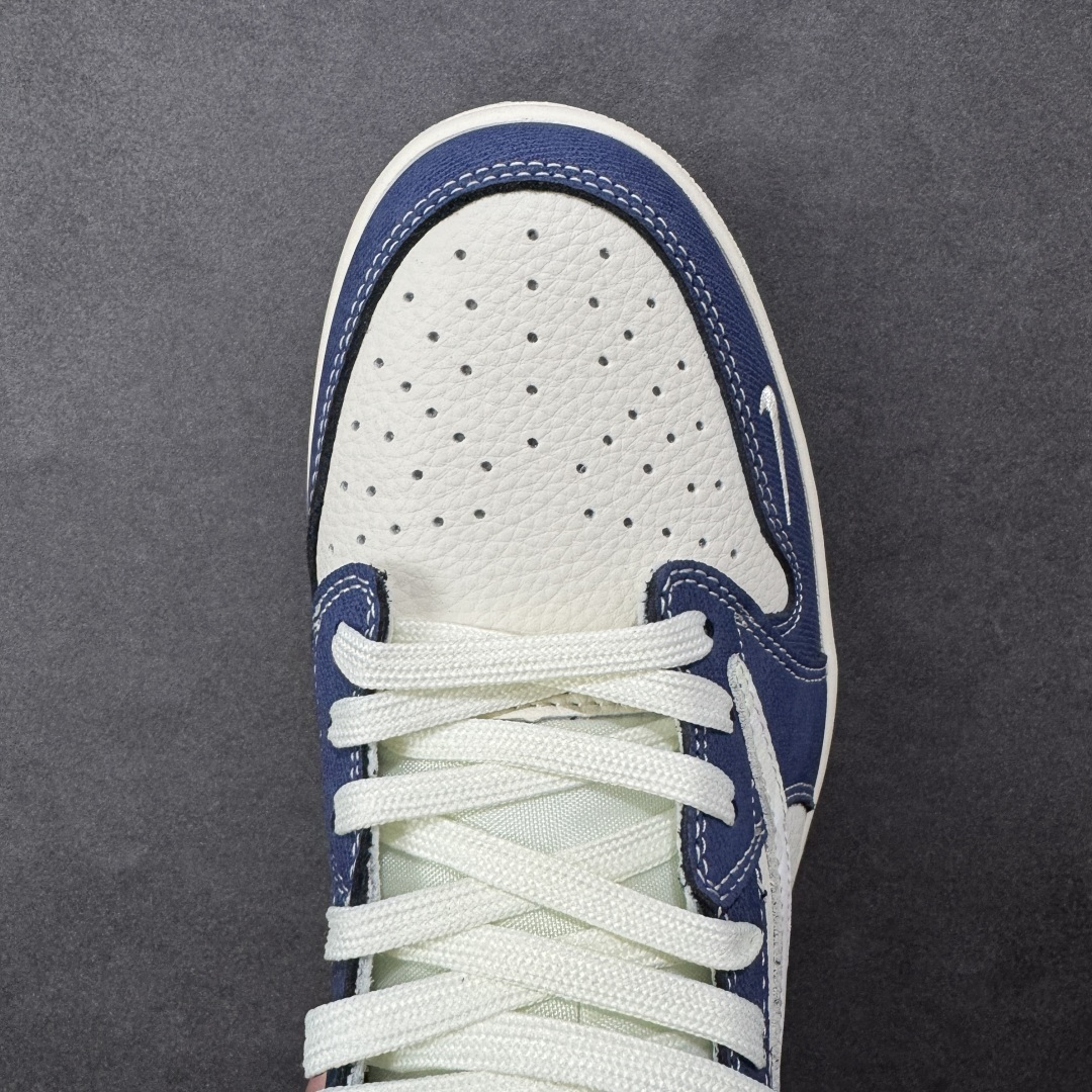 【纯原】Travis Scott x Jordan 1 Low “斯图西联名——扎染米蓝牛仔” 高端定制