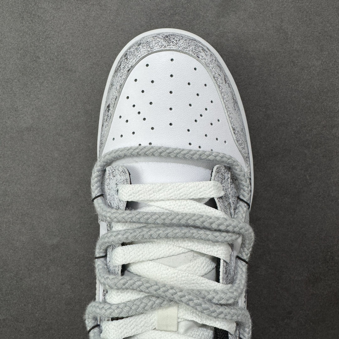 【纯原】Nike SB Dunk Low 绑带 周年高端定制 低帮休闲板鞋 DD1391-100#定制鞋