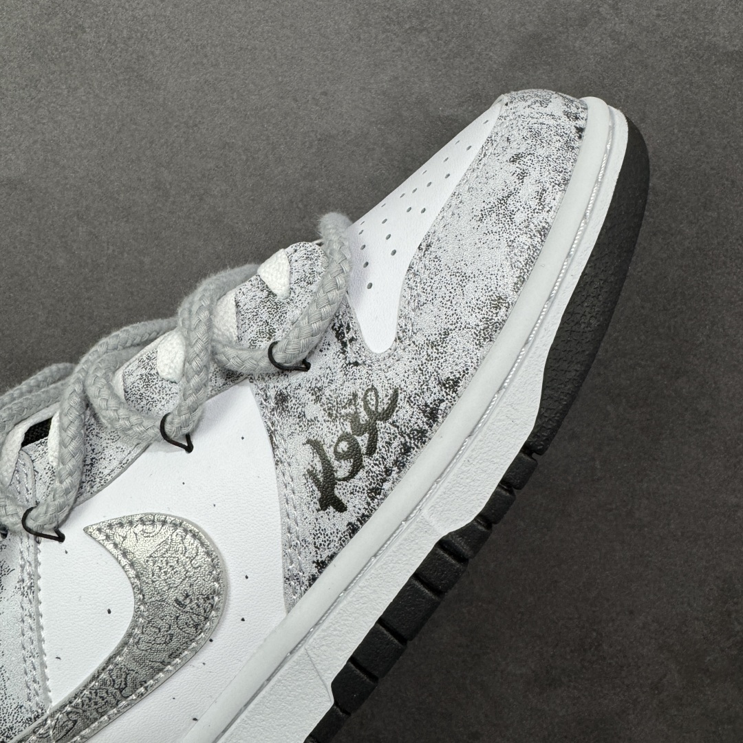 【纯原】Nike SB Dunk Low 绑带 周年高端定制 低帮休闲板鞋 DD1391-100#定制鞋