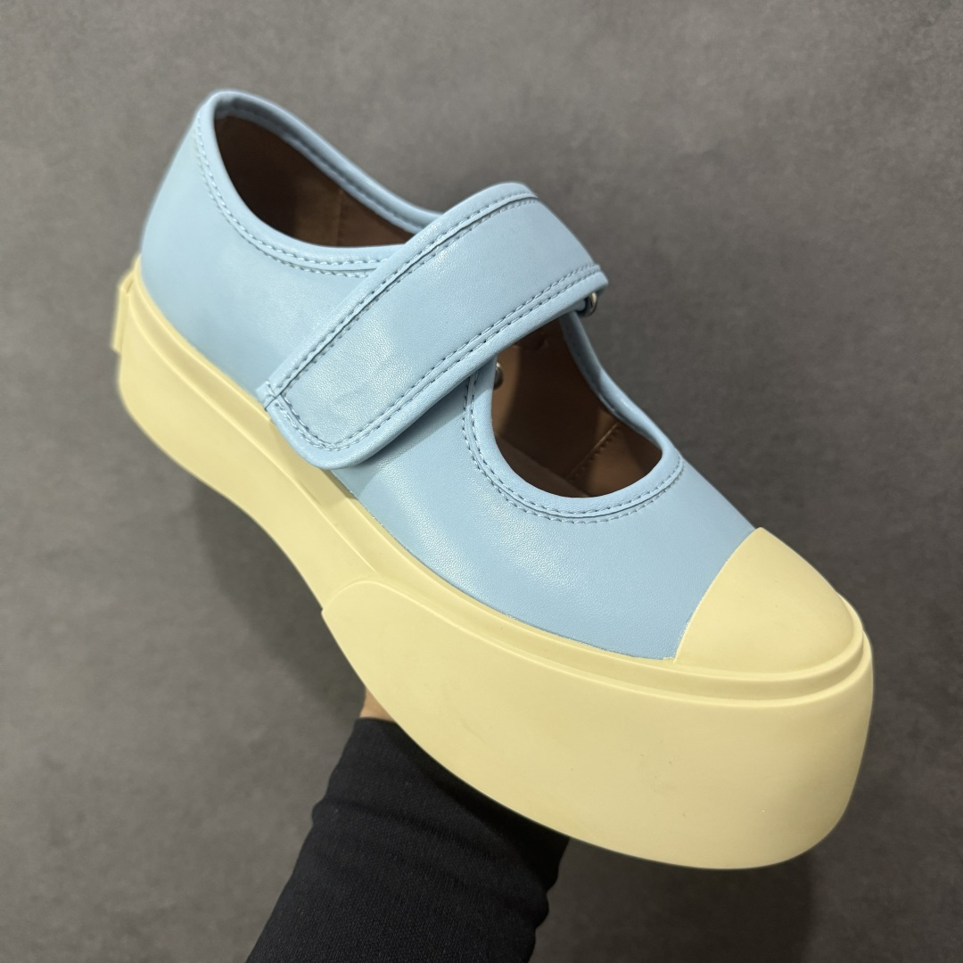 【纯原】Marni Pablo Leather Mary Jane Sneaker 意大利奢侈品品牌-玛