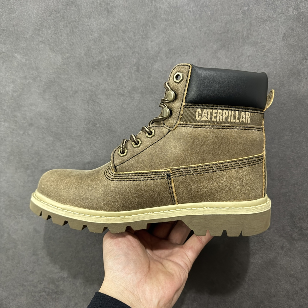 图片[2]-【公司级】2024ss秋冬新款CAT/卡特 硬汉推土机品牌经典百搭户外休闲大黄靴系列 广东大厂品质 常年主打 时尚潮流搭配 面料釆用意大利进口麂牛皮 全鞋真牛皮材料 大底到五金都是代工厂原材料制作 好货不杀猪 首单质量严格把控 全套官网统一包装 今年冬季防寒户外专用 日常随意搭配 型男必备 货号： P723789 尺码：39 40 41 42 43 44 (皮鞋码)-选品中心