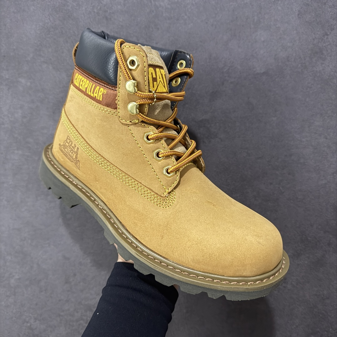 图片[3]-【公司级】2024ss秋冬新款CAT/卡特 硬汉推土机品牌经典百搭户外休闲大黄靴系列 广东大厂品质 常年主打 时尚潮流搭配 面料釆用意大利进口麂牛皮 全鞋真牛皮材料 大底到五金都是代工厂原材料制作 好货不杀猪 首单质量严格把控 全套官网统一包装 今年冬季防寒户外专用 日常随意搭配 型男必备 货号： P723789 尺码：39 40 41 42 43 44 (皮鞋码)-选品中心