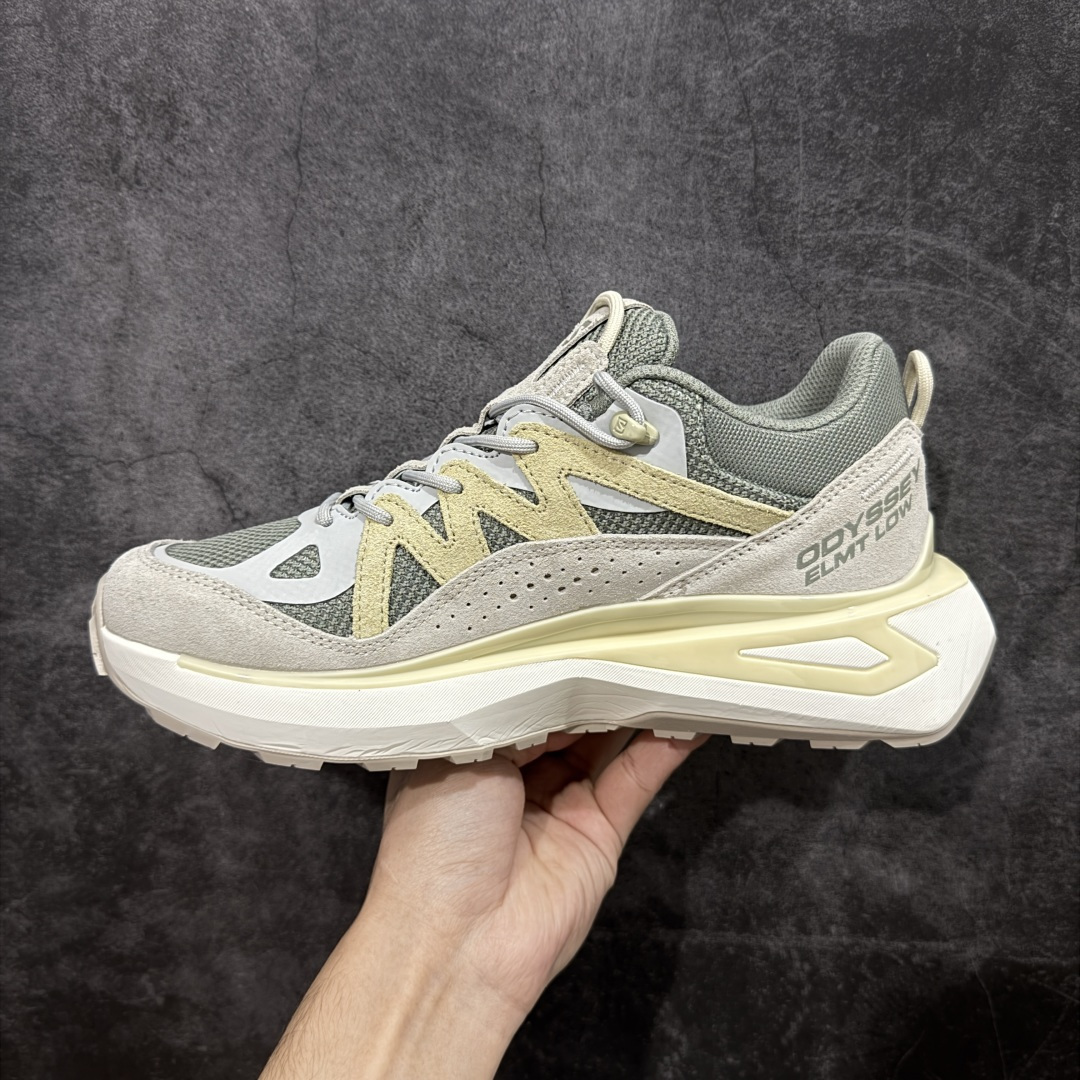 【纯原】SALOMON萨洛蒙 ODYSSEY ELMT LOW LTR 柔软舒适 耐磨透气轻便 低帮 生