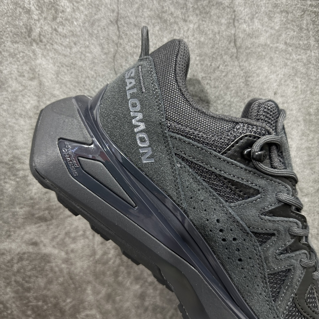 图片[7]-【巅峰版】SALOMON萨洛蒙 ODYSSEY ELMT LOW LTR 柔软舒适 耐磨透气轻便 低帮 生活休闲鞋 男款 雷军同款 473766 纯原外贸平台特供订单 耗时半年巨作 全套原纸板楦头开发 原厂特供网布配套加持 确保原汁原味 完美呈现版型 原档数据独家私模五层组合大底 原装Ortholite轻量化鞋垫 中底布带钢印编号 原厂TPU锁扣 进口港宝加持 后跟自然饱满 还原公司包裹性 鞋面以“锯齿”状的包裹系统呈现 在基色底之下加入了各种色点缀 将公司的最新技术和时尚前卫的造型融入耐用的长跑款式中 鞋面由 TPU 薄膜制成 并焊接在高耐磨网眼上 使其既时尚又坚固 由 ACS底盘支撑 可增强稳定性和支撑力 以及由橡胶凸耳 Contragrip外底覆盖的 EVA 缓冲中底 旨在应对崎岖的地形 鞋舌上的彩色Salomon 标签、Quicklace 系统以及鞋头、鞋舌和鞋跟上的附加品牌使细节更加完美 让穿着者可以轻松驾驭户外与通勤下的任何运动生活场景 无缝鞋身户外随意纵横 颜值与脚感兼备 出街通勤 绝对非常吸睛 你值得拥有 尺码：40 40.5 41 42 42.5 43 44 44.5 45-选品中心