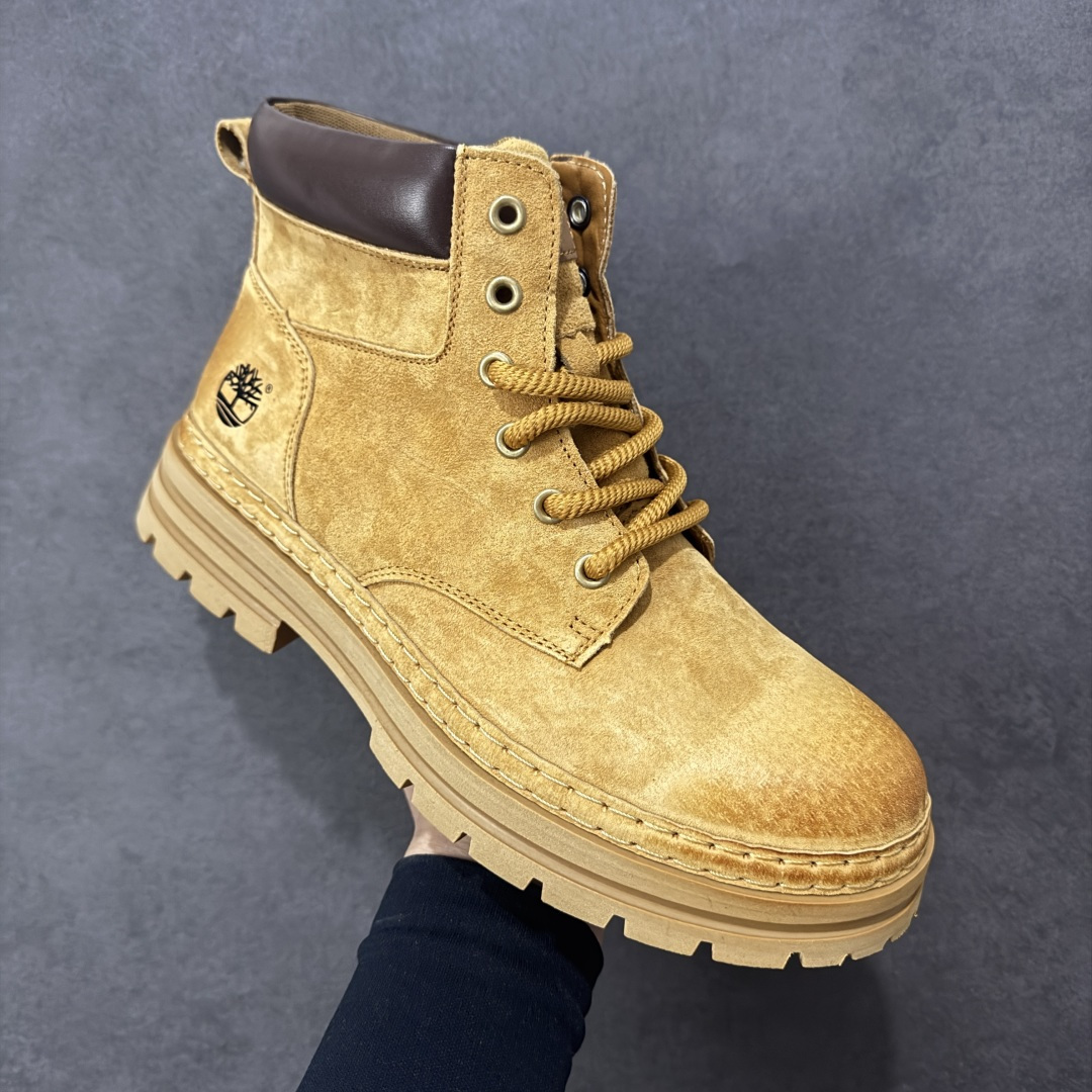 图片[3]-【广东纯原】2025秋冬Timberland 天伯伦/添柏岚经典高帮休闲男鞋 全新升级 广东大厂品质 原盒原包装 面料采用意大利顶级磨砂牛皮 搭配防臭防腐真皮乳胶鞋垫 给您完美的穿着体验 质量考究耐穿型男必备 专治不帅 高品质脚感一流 独家供应 码数39 40 41 42 43 44 (皮鞋码) 货号：99873 编码：TLB260270-选品中心