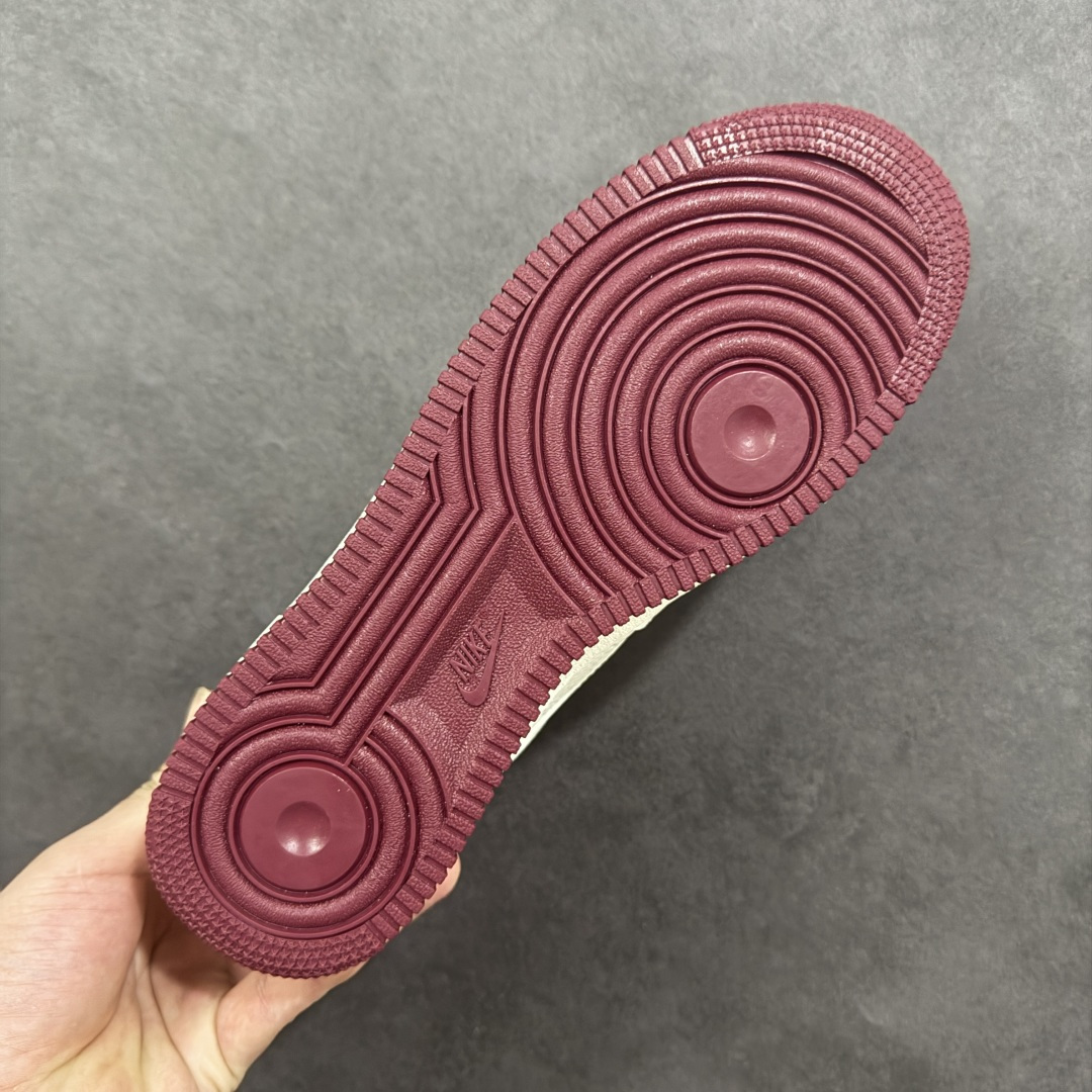 【纯原】Nike Air Force 1 '07 Low “奶白酒红” 空军一号 高端定制 低帮 运动鞋