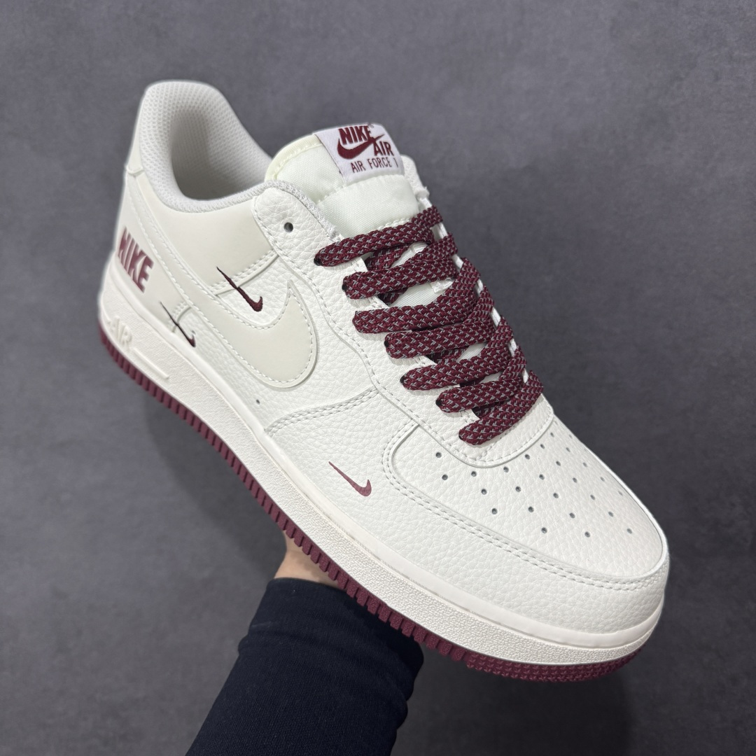 【纯原】Nike Air Force 1 '07 Low “奶白酒红” 空军一号 高端定制 低帮 运动鞋