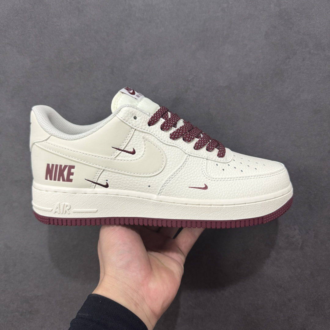 【纯原】Nike Air Force 1 '07 Low “奶白酒红” 空军一号 高端定制 低帮 运动鞋