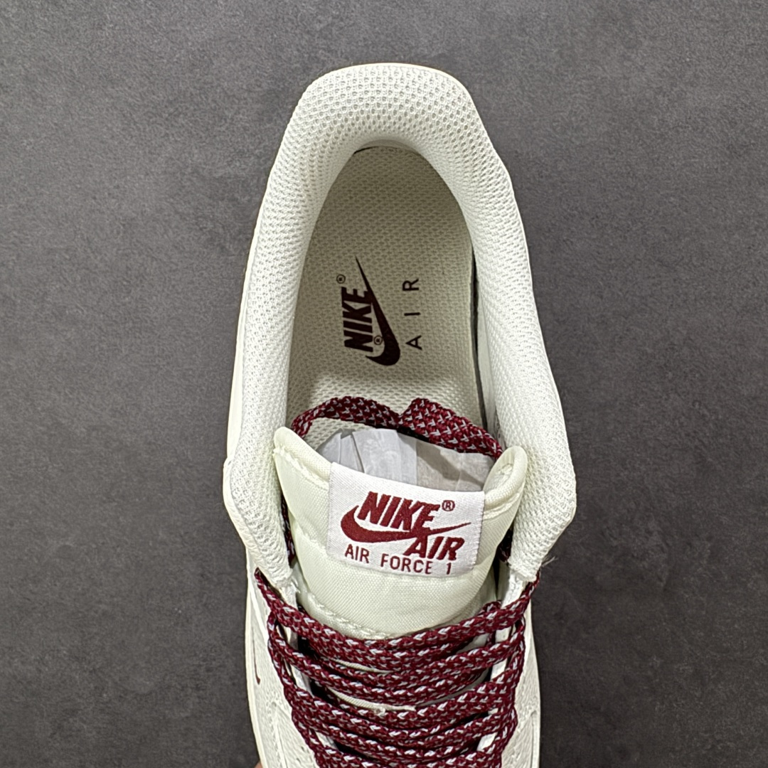 【纯原】Nike Air Force 1 '07 Low “奶白酒红” 空军一号 高端定制 低帮 运动鞋