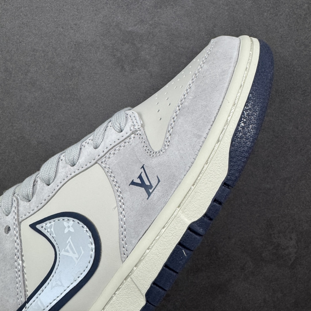 【纯原】Nike SB Dunk Low“ LV联名—雾霾蓝” 周年高端定制 低帮休闲板鞋 定制鞋盒 大