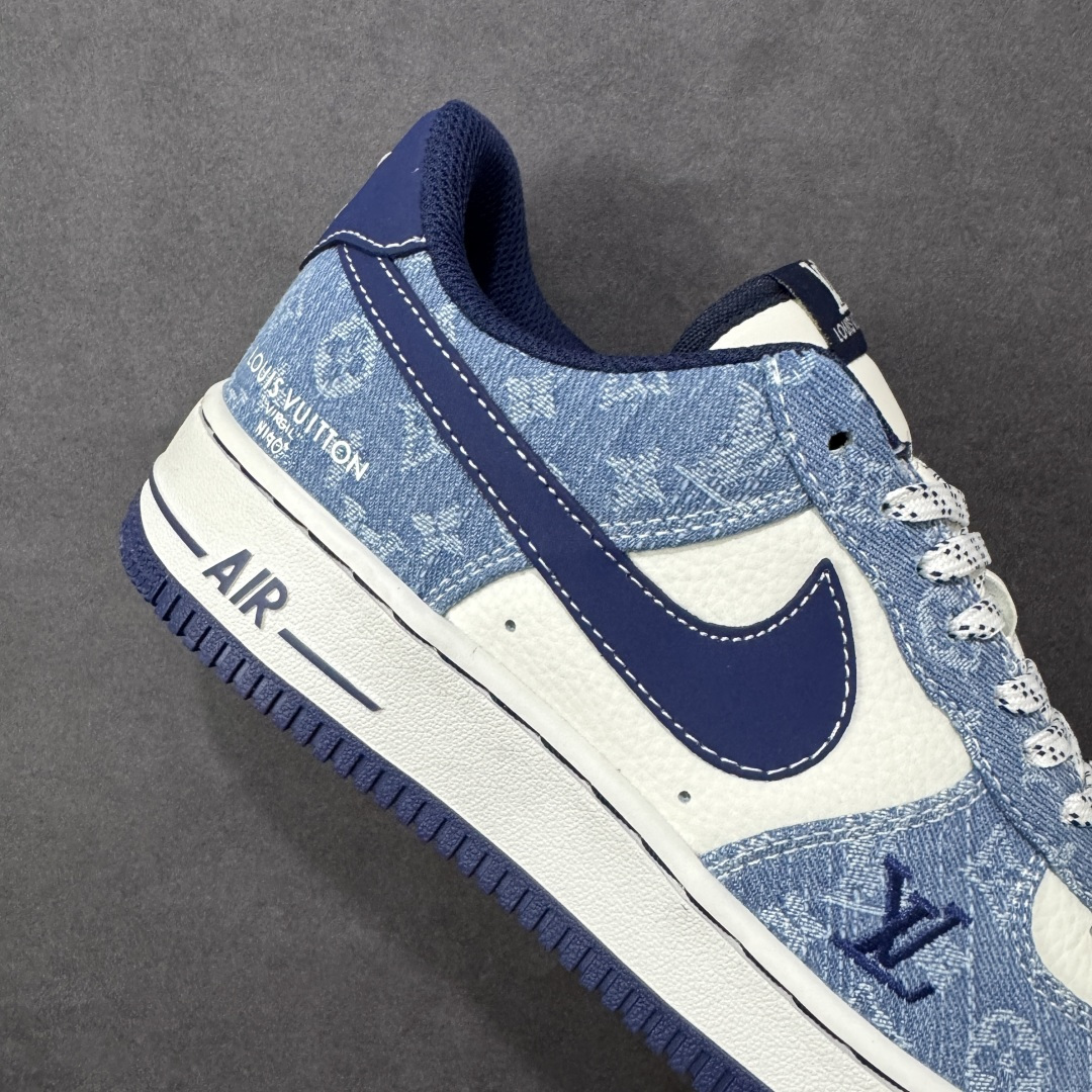 图片[6]-【定制版】NIke Air Force 1 \’07 Low “LV联名–经典蓝牛仔” 空军一号低帮 运动鞋 休闲鞋 折边针车 工艺难度大 原楦头原纸板 高端定制鞋盒 原厂鞋底 超高清洁度 细节完美 货号：NH0601-578 尺码：36 36.5 37.5 38 38.5 39 40 40.5 41 42 42.5 43 44 44.5 45 编码：HXSB310320-选品中心