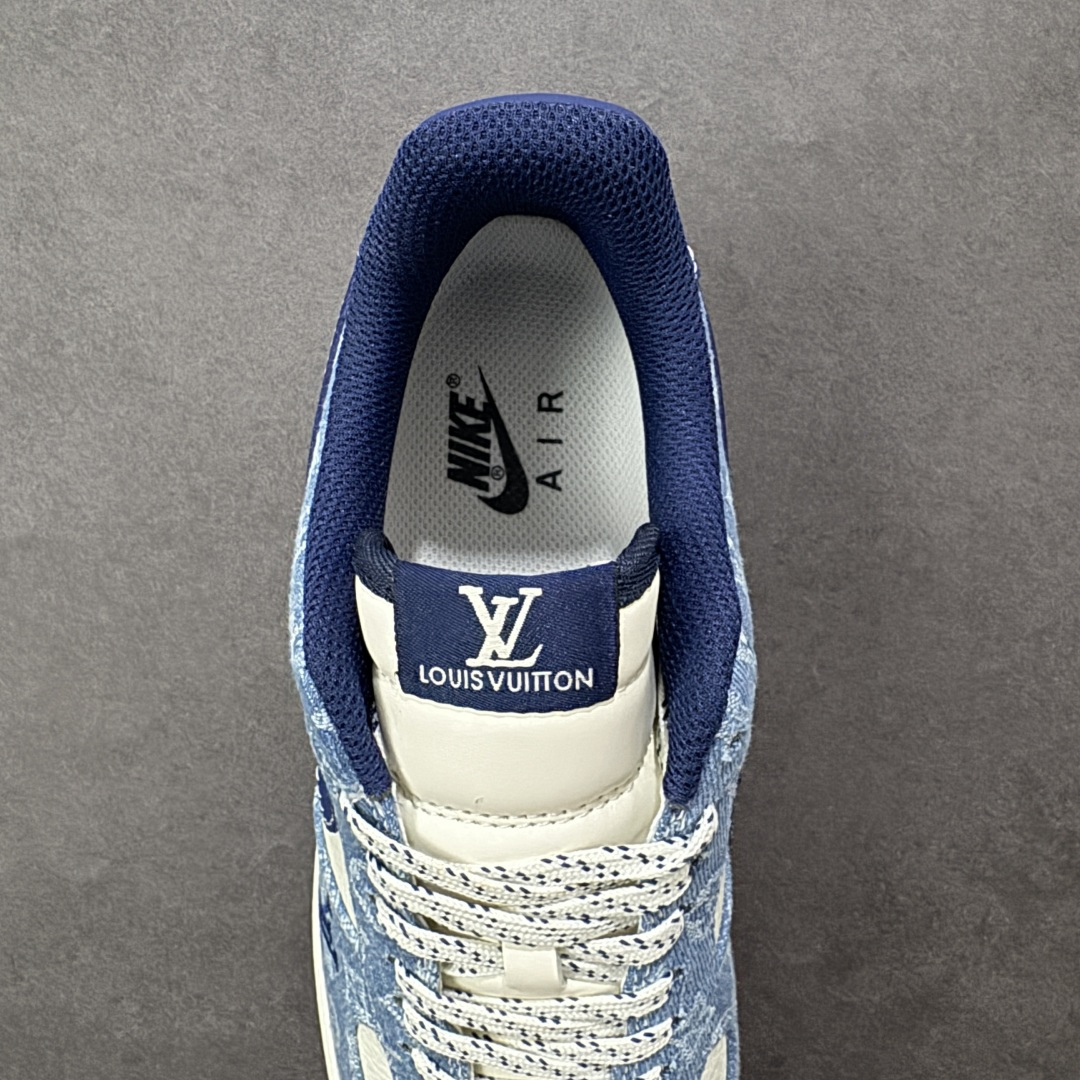 图片[7]-【定制版】NIke Air Force 1 \’07 Low “LV联名–经典蓝牛仔” 空军一号低帮 运动鞋 休闲鞋 折边针车 工艺难度大 原楦头原纸板 高端定制鞋盒 原厂鞋底 超高清洁度 细节完美 货号：NH0601-578 尺码：36 36.5 37.5 38 38.5 39 40 40.5 41 42 42.5 43 44 44.5 45 编码：HXSB310320-选品中心