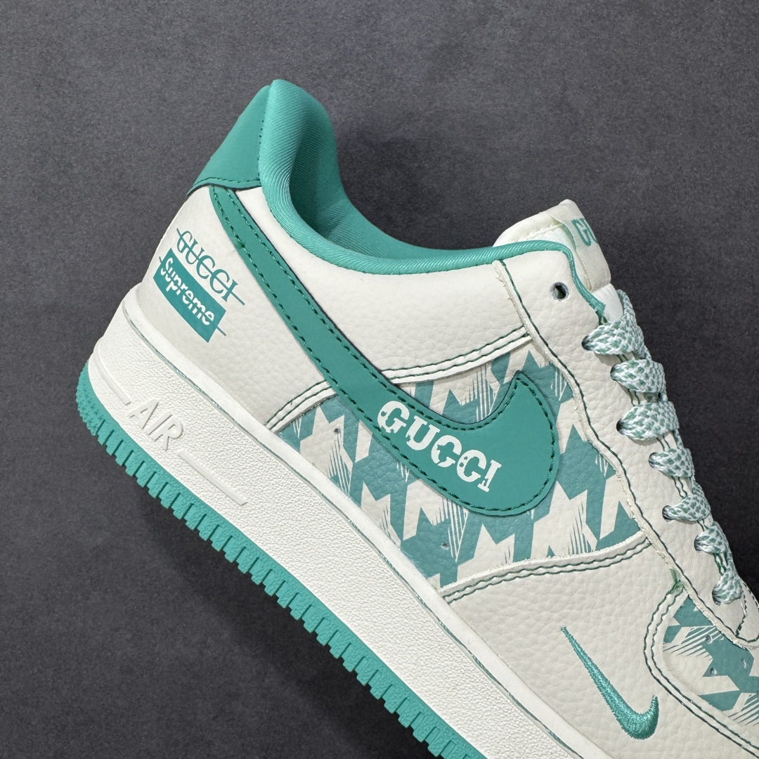 图片[6]-【定制版】NIke Air Force 1 \’07 Low “古驰联名——薄荷绿”空军一号 低帮 运动鞋 休闲鞋 折边针车 工艺难度大 原楦头原纸板 原装鞋盒 定制五金配件 内置全掌气垫 原厂鞋底 货号：XL1979-124 尺码：36 36.5 37.5 38 38.5 39 40 40.5 41 42 42.5 43 44 44.5 45 编码：HXSA310320-选品中心
