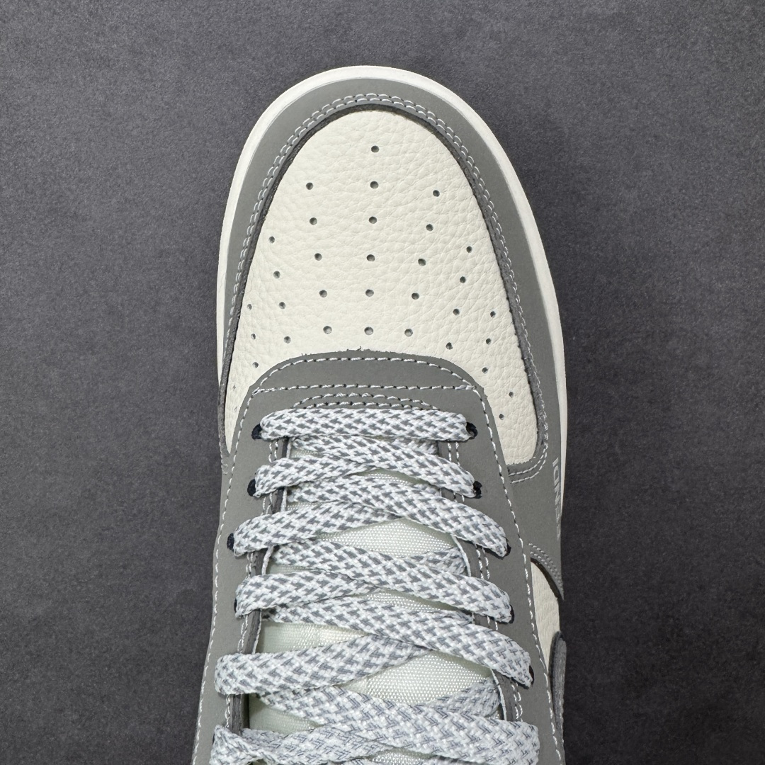 图片[8]-【定制版】Nike Air Force 1\’07 Low 联名 创意米灰黑 空军一号低帮休闲板鞋  #原楦头原纸板 原装鞋盒 定制五金配件 内置全掌气垫 原厂鞋底 货号：DF0188-110  尺码：36 36.5 37.5 38 38.5 39 40 40.5 41 42 42.5 43 44 44.5 45-选品中心
