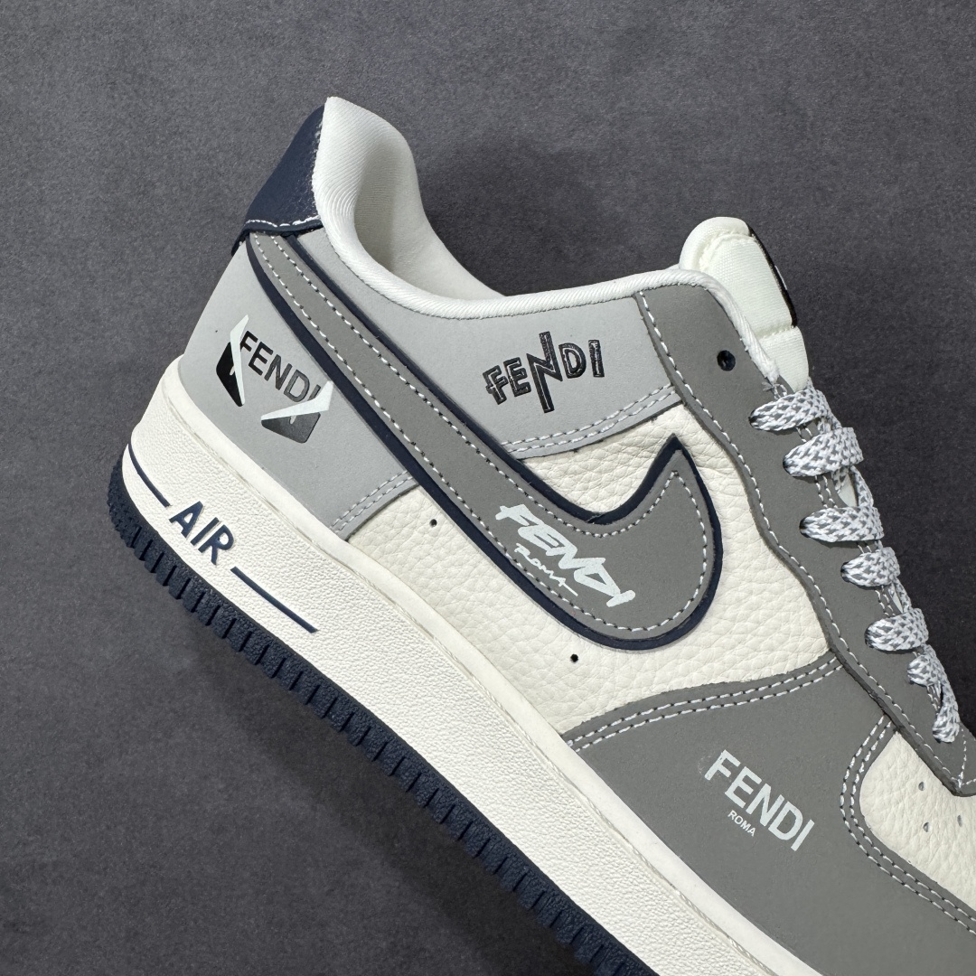 图片[6]-【定制版】Nike Air Force 1\’07 Low 联名 创意米灰黑 空军一号低帮休闲板鞋  #原楦头原纸板 原装鞋盒 定制五金配件 内置全掌气垫 原厂鞋底 货号：DF0188-110  尺码：36 36.5 37.5 38 38.5 39 40 40.5 41 42 42.5 43 44 44.5 45-选品中心