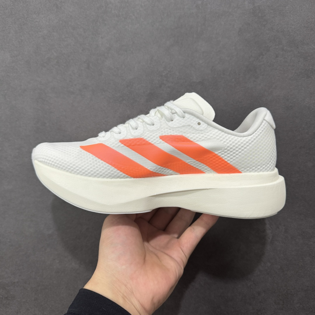 图片[2]-【TD版本】AD Adizero EVO SL 二代 马拉松竞速专业跑鞋 JR2022 针织网面非常轻薄 纤维间的缝隙很大 可以保证跑步时的透气、排汗效果 鞋舌直接与两侧的内衬和鞋底连接在一起 在跑步过程中不会被鞋舌的左右移动所困扰 在标准鞋带孔的基础上再拓宽一组鞋带孔 适合不同脚型的需求 突破性 EnergyRods 技术，有助于跑者实现更好的成绩 中底独特的LIGHTSTRIKE PRO泡棉材质 微弹感觉在跑步过程中给予了良好的支撑体验 对于顶级精英和高水平进阶跑者来说 ADIOS PRO是一双值得信赖的竞速比赛用鞋 尺码：36 36.5 37.5 38 38.5 39 40 40.5 41 42 42.5 43 44 44.5 45-选品中心